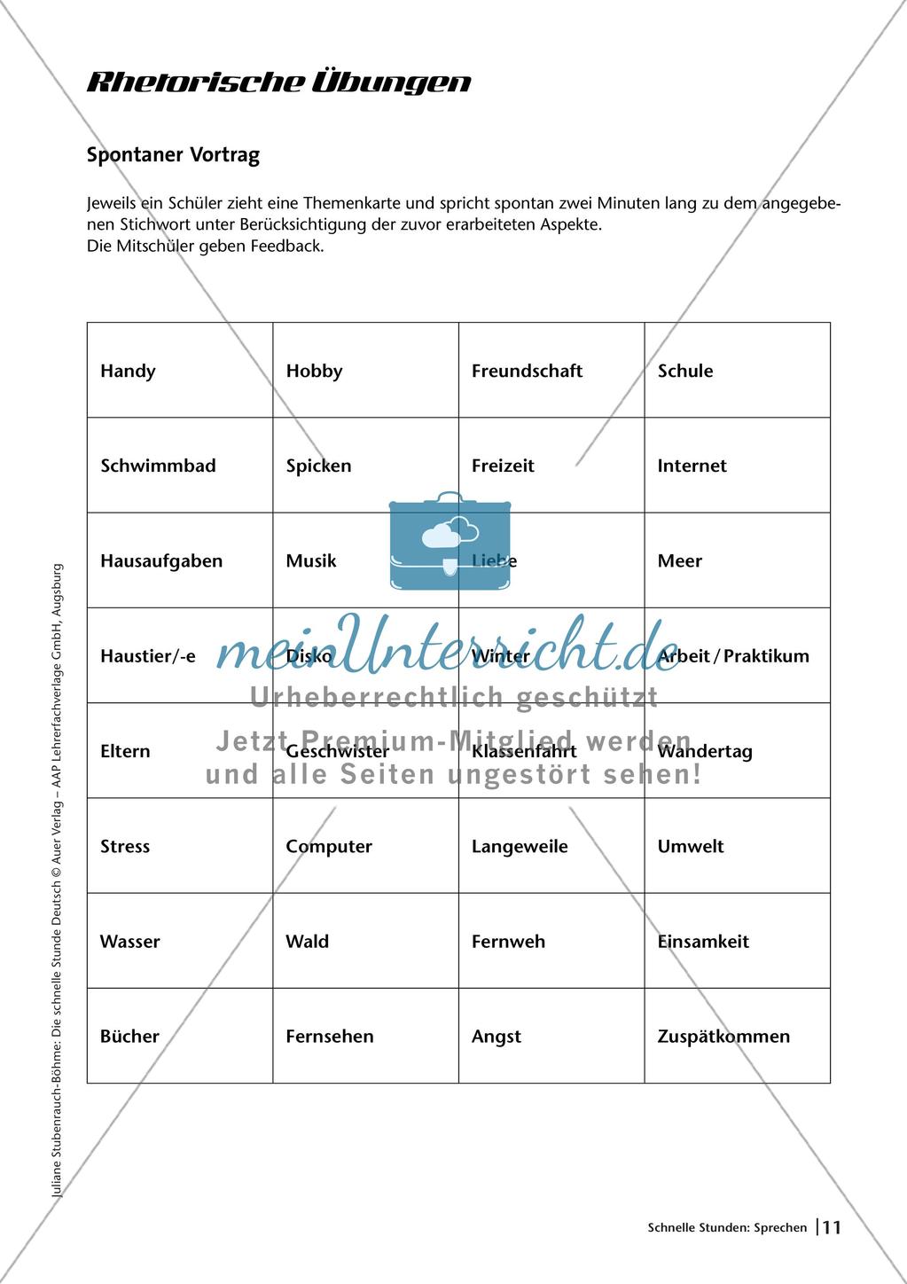 Übungen zur Sprechkompetenz Preview 13