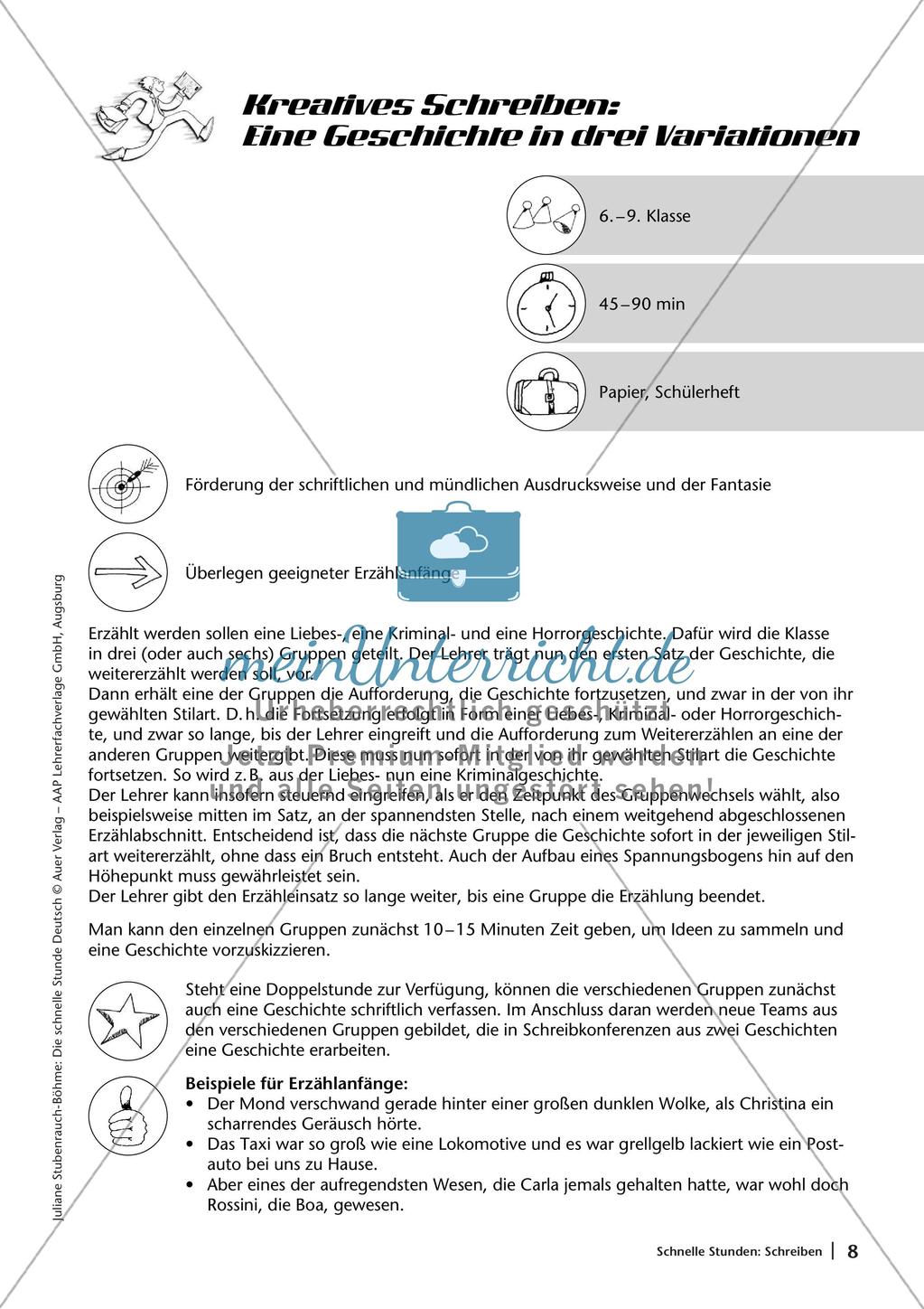Übungen zur Schreibkompetenz Preview 10
