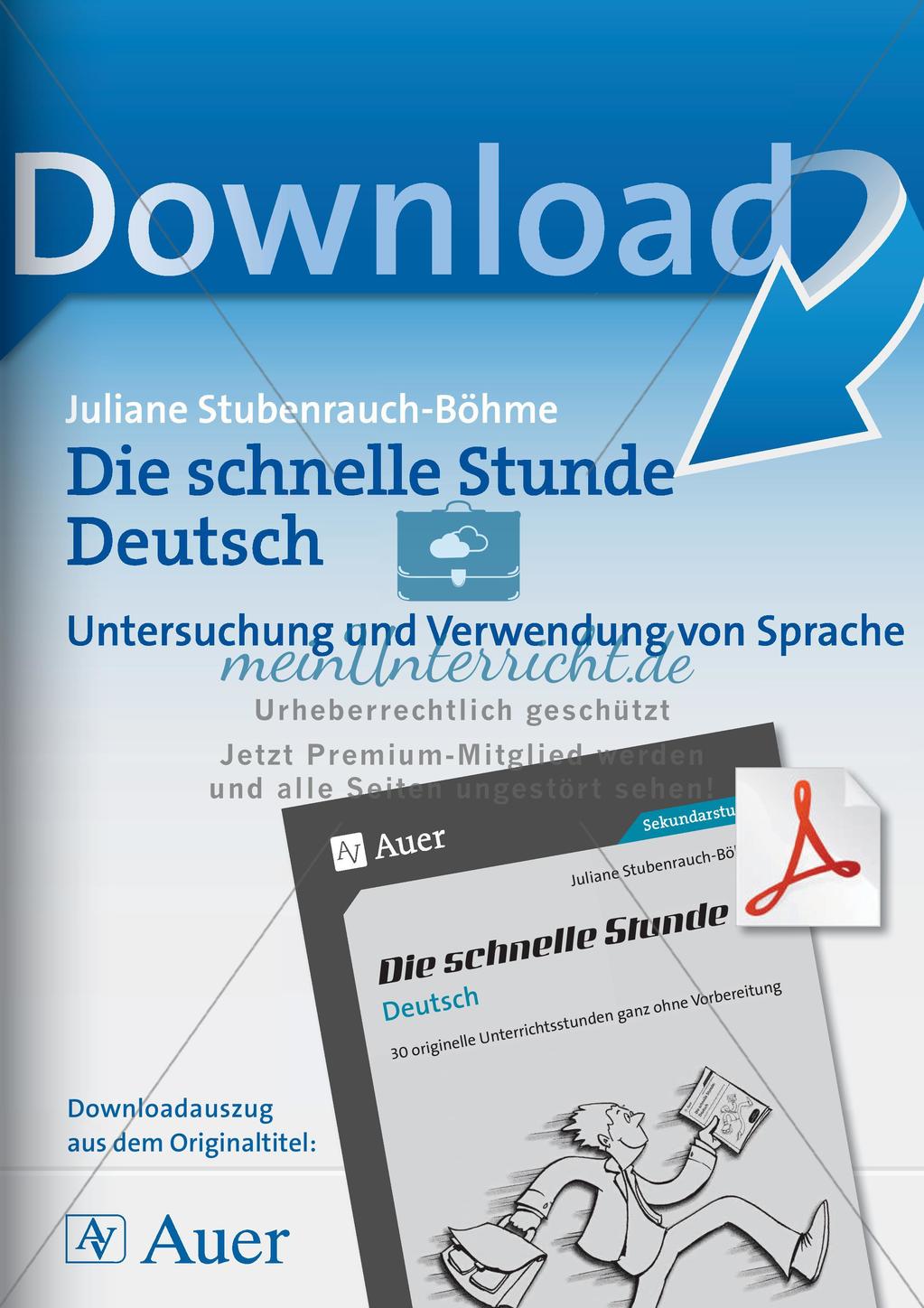 Untersuchung und Verwendung von Sprache Preview 1