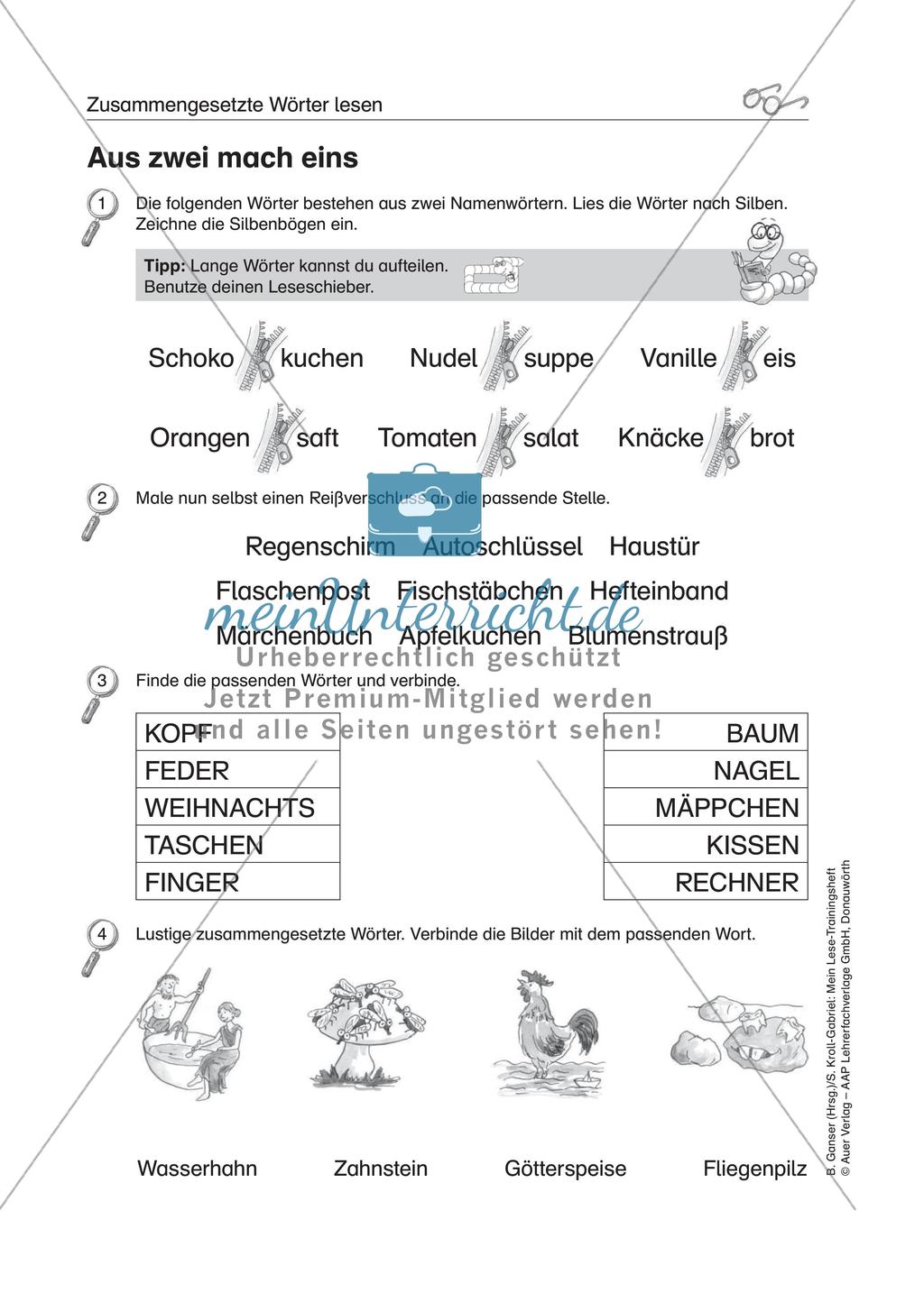 Übungen zur Lesefertigkeit bei LRS Preview 14