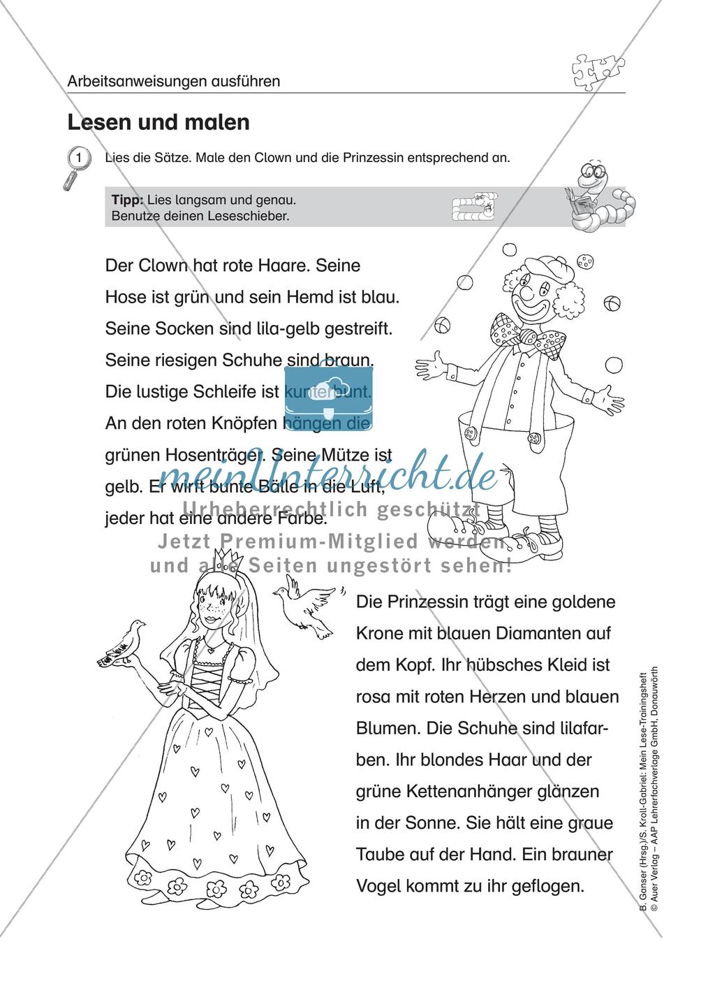 Übungen zur Sinnentnahme bei LRS Preview 18