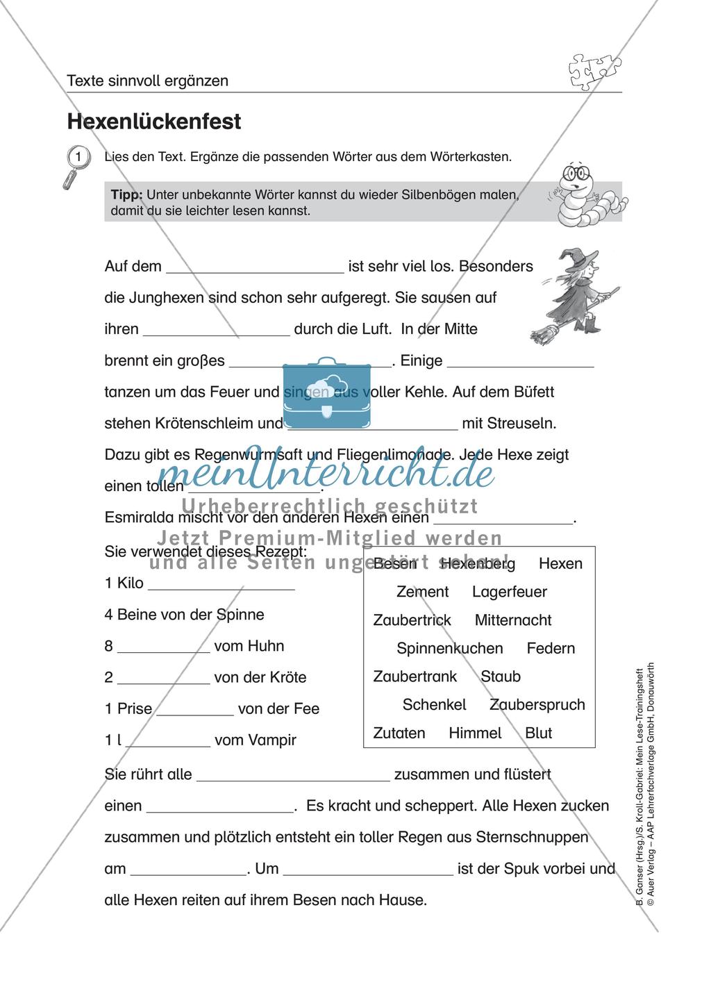 Übungen zur Sinnentnahme bei LRS Preview 22