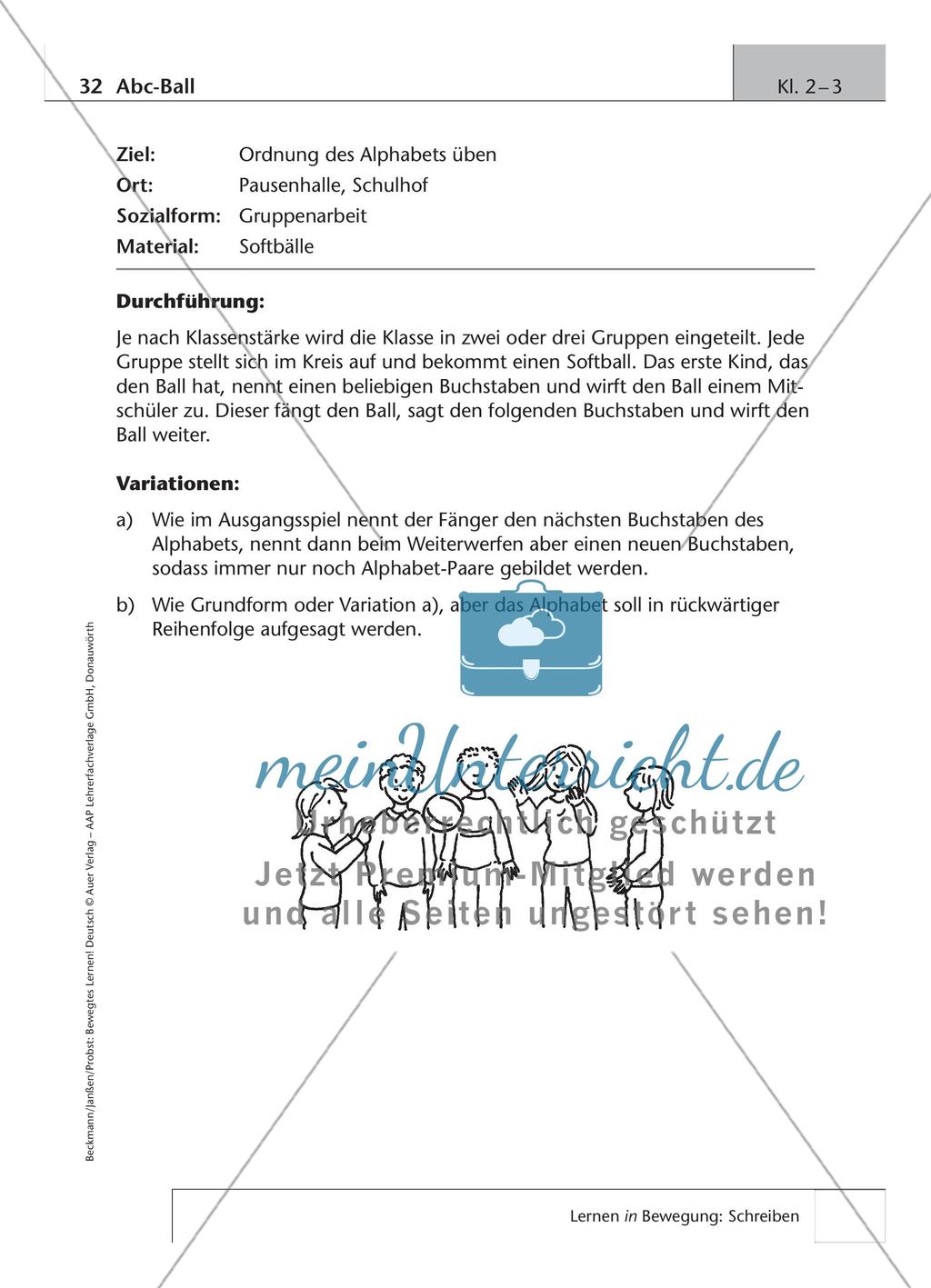 Bewegtes Lernen: Schreiben Preview 14