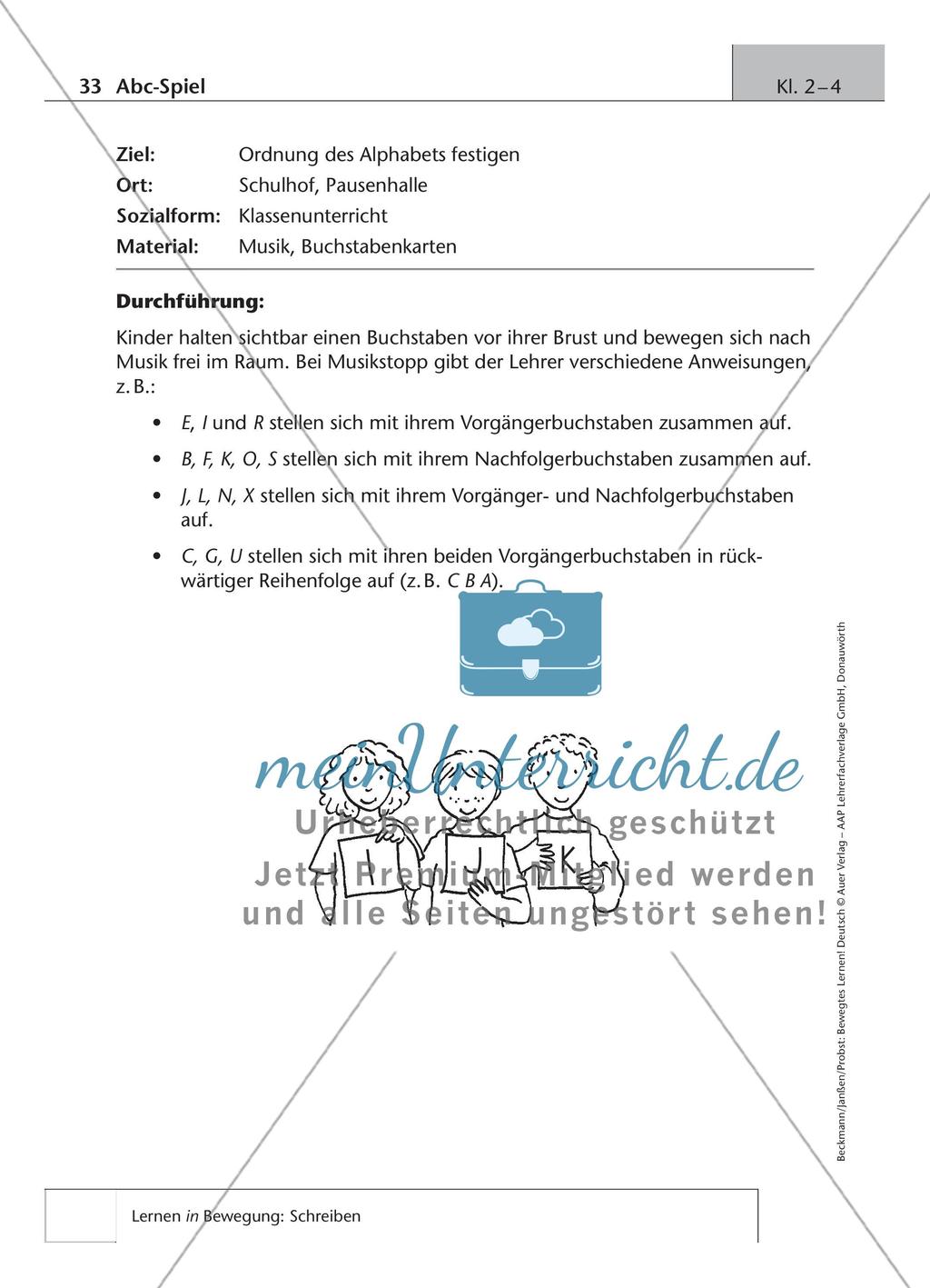 Bewegtes Lernen: Schreiben Preview 15