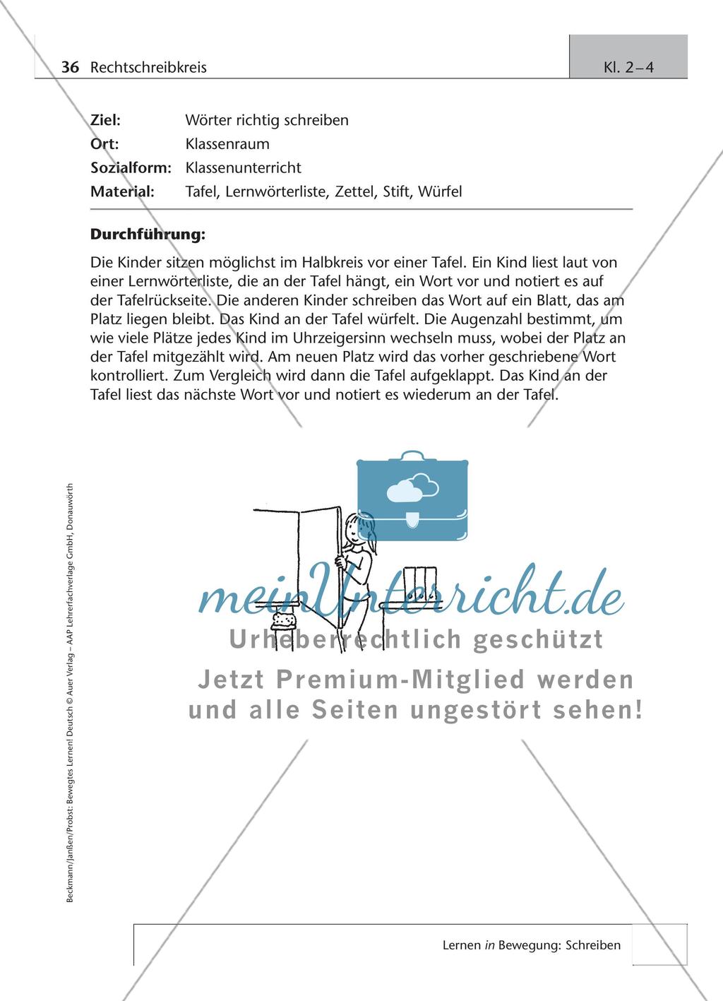 Bewegtes Lernen: Schreiben Preview 18