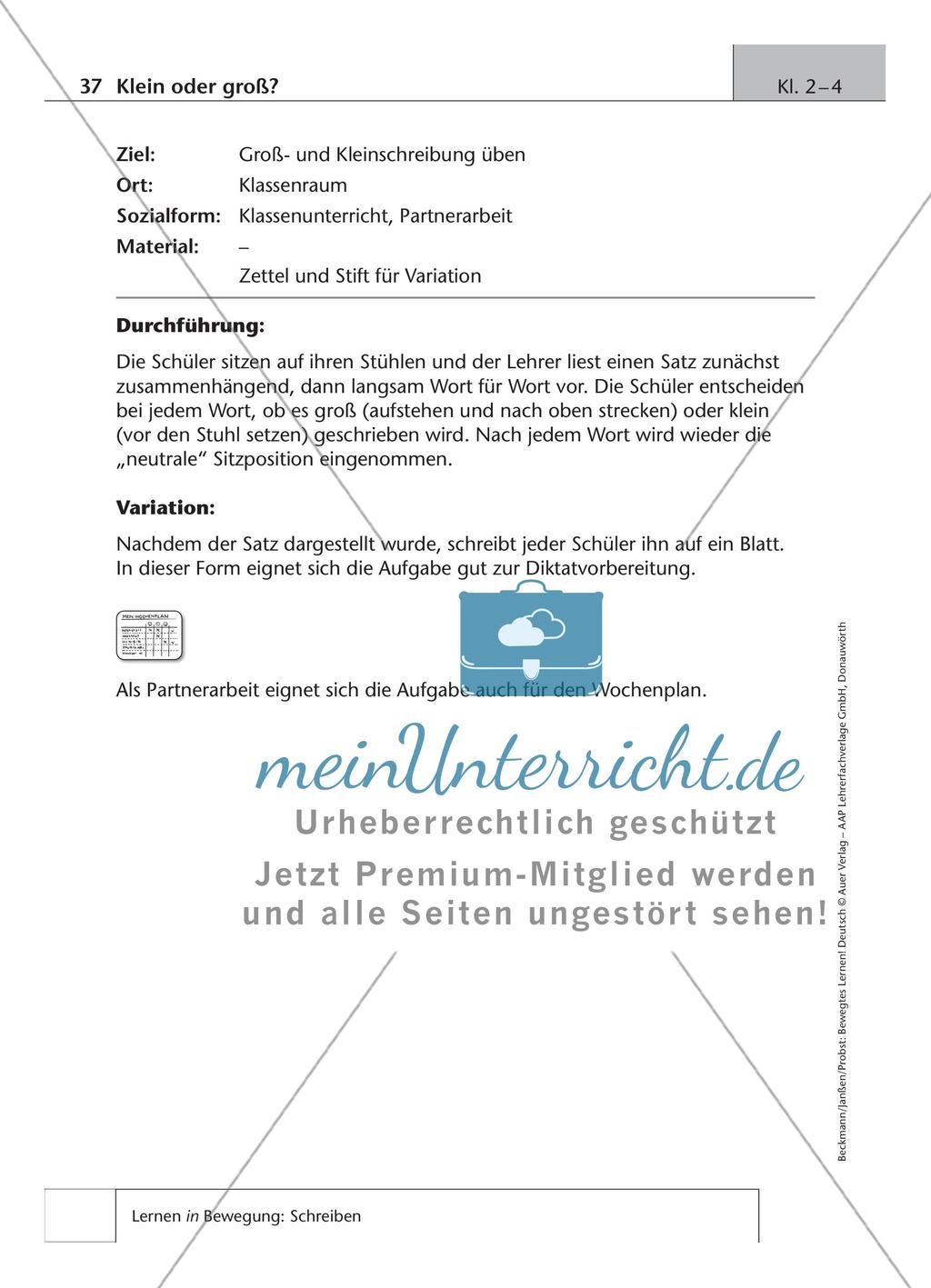 Bewegtes Lernen: Schreiben Preview 19