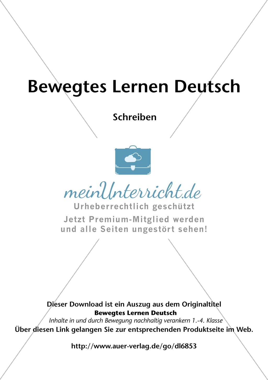 Bewegtes Lernen: Schreiben Preview 2