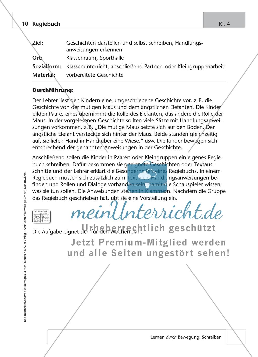 Bewegtes Lernen: Schreiben Preview 9