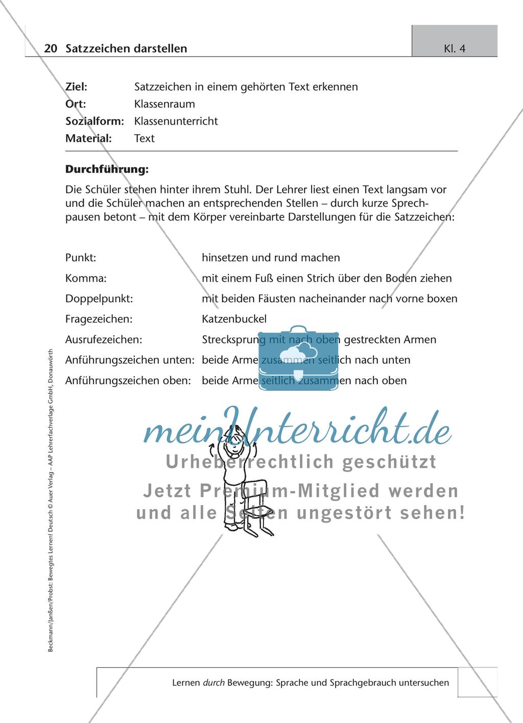 Bewegtes Lernen: Untersuchung von Sprache und Sprachgebrauch Preview 10