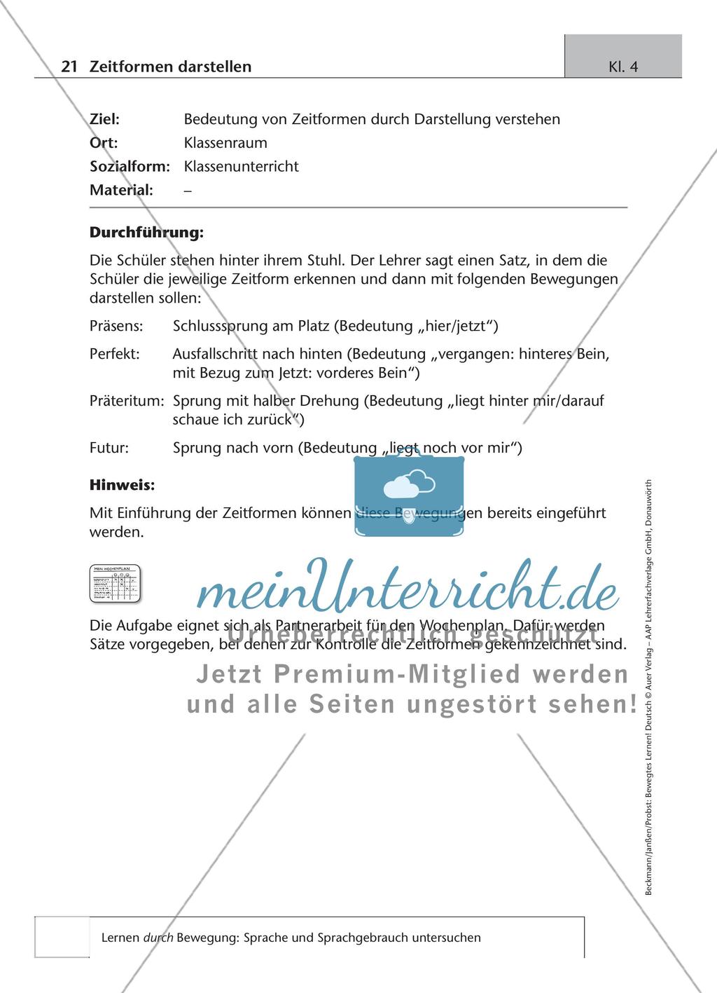 Bewegtes Lernen: Untersuchung von Sprache und Sprachgebrauch Preview 11