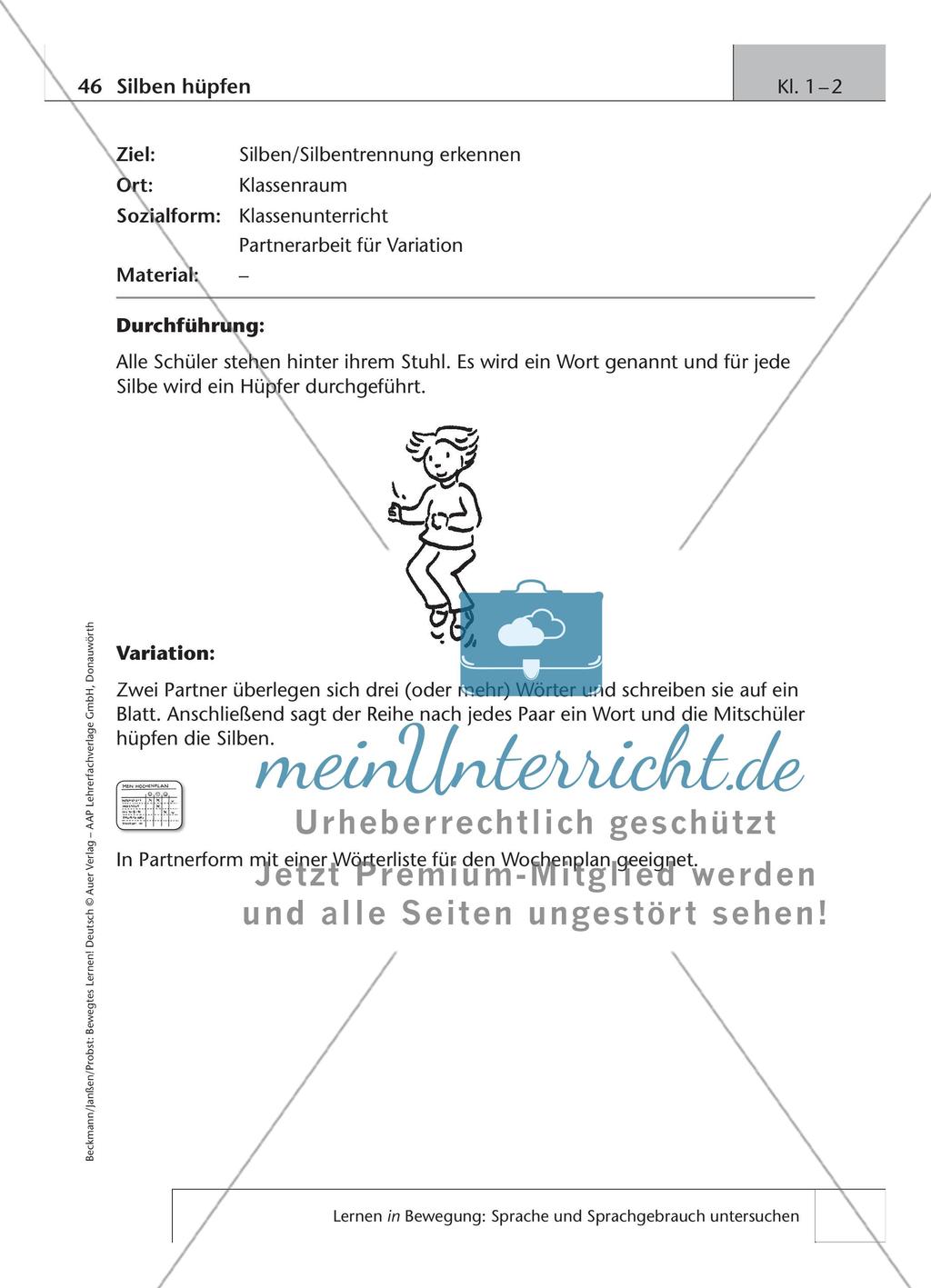Bewegtes Lernen: Untersuchung von Sprache und Sprachgebrauch Preview 14