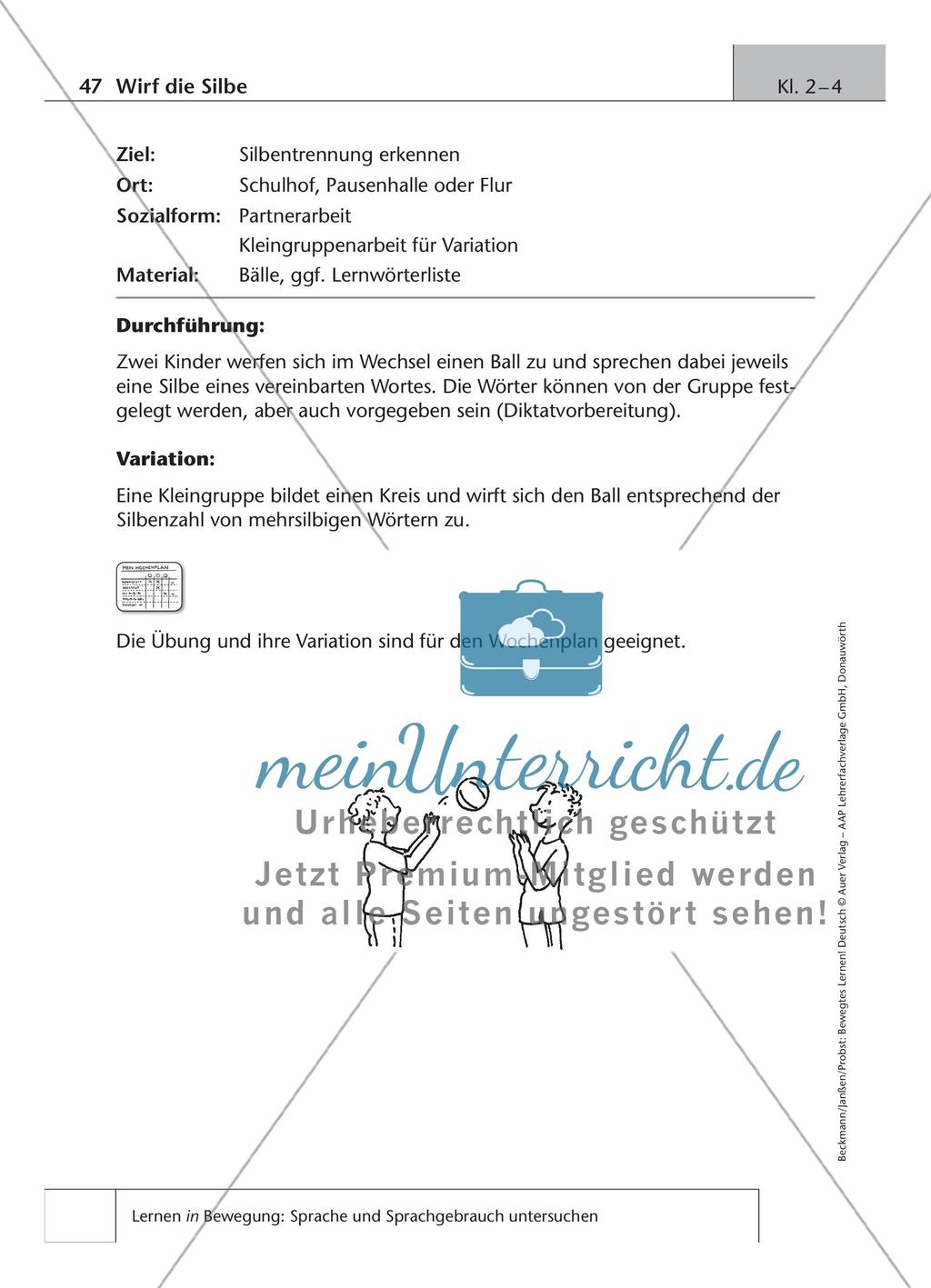 Bewegtes Lernen: Untersuchung von Sprache und Sprachgebrauch Preview 15