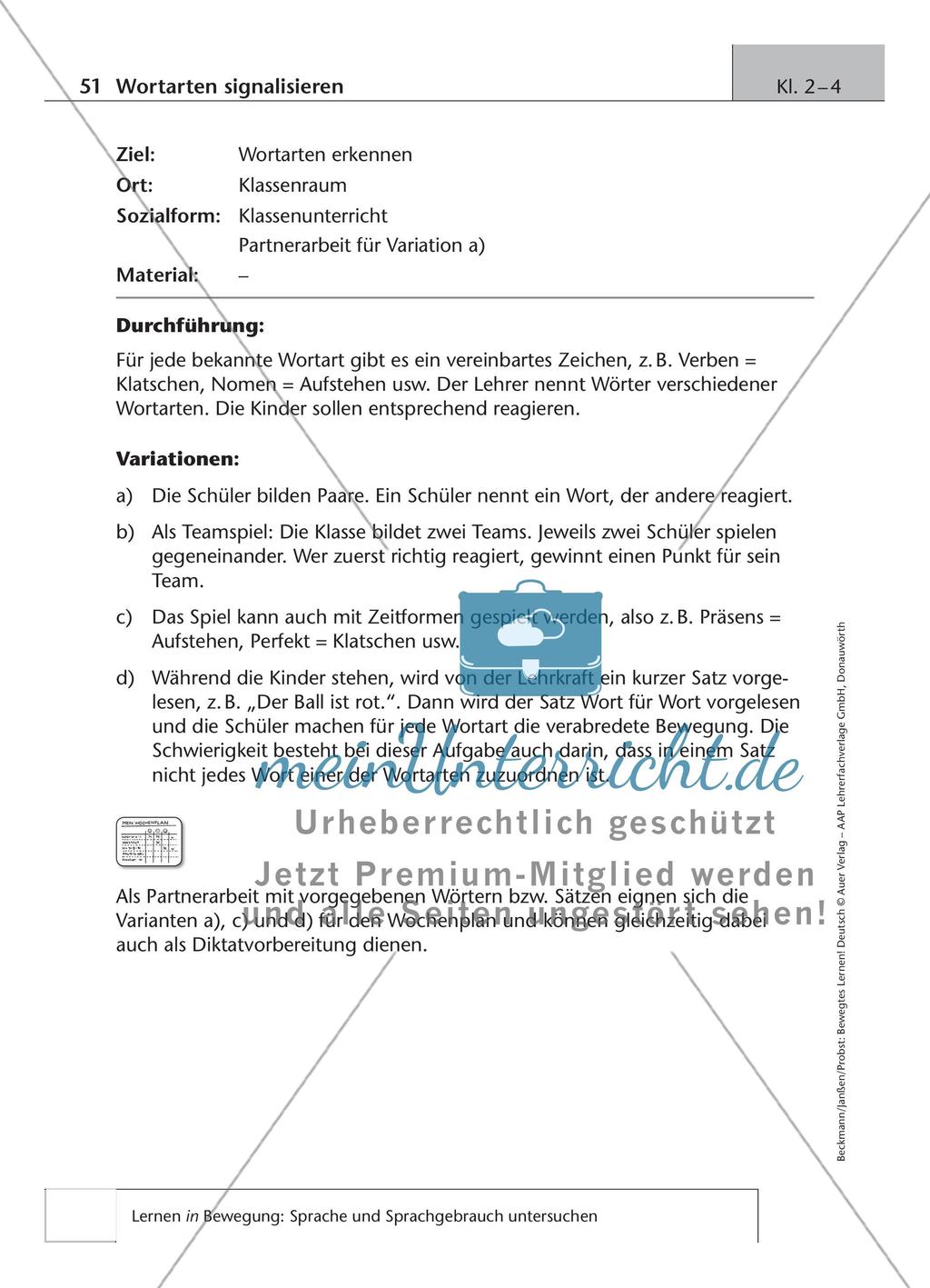 Bewegtes Lernen: Untersuchung von Sprache und Sprachgebrauch Preview 19