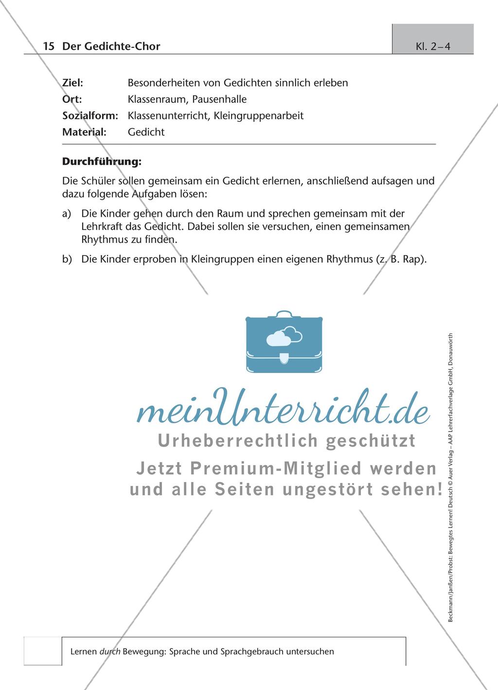 Bewegtes Lernen: Untersuchung von Sprache und Sprachgebrauch Preview 5