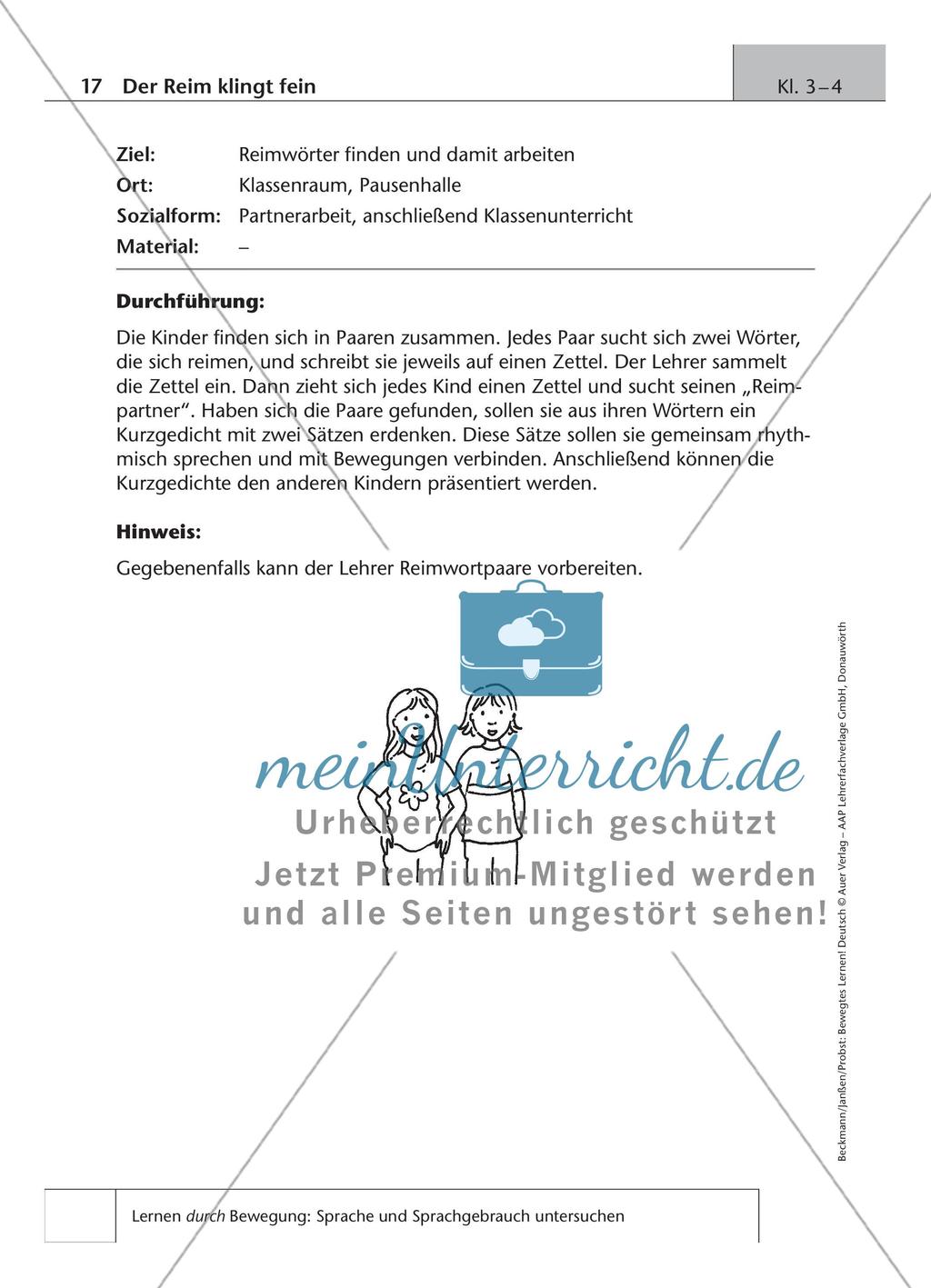 Bewegtes Lernen: Untersuchung von Sprache und Sprachgebrauch Preview 7