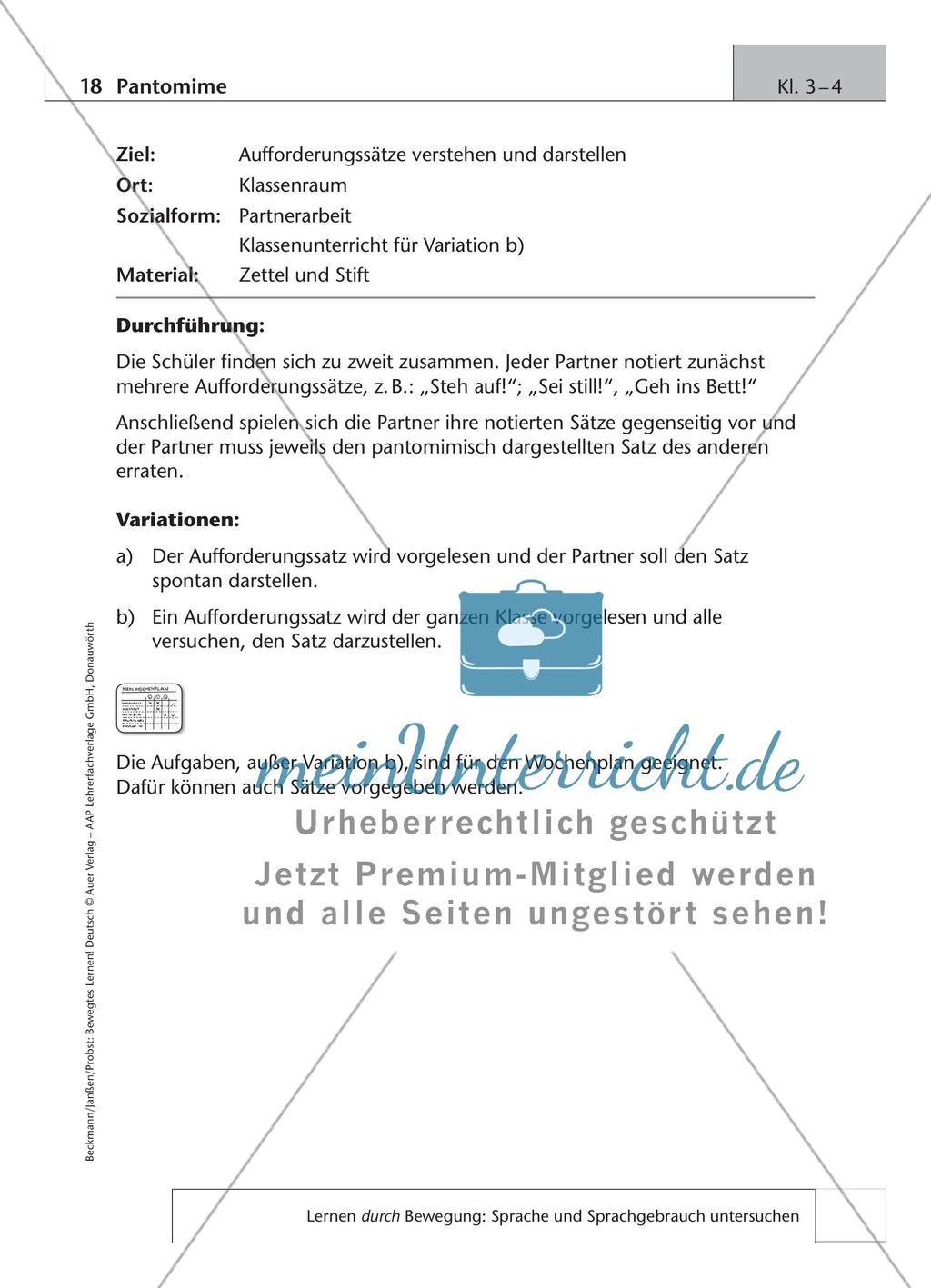Bewegtes Lernen: Untersuchung von Sprache und Sprachgebrauch Preview 8