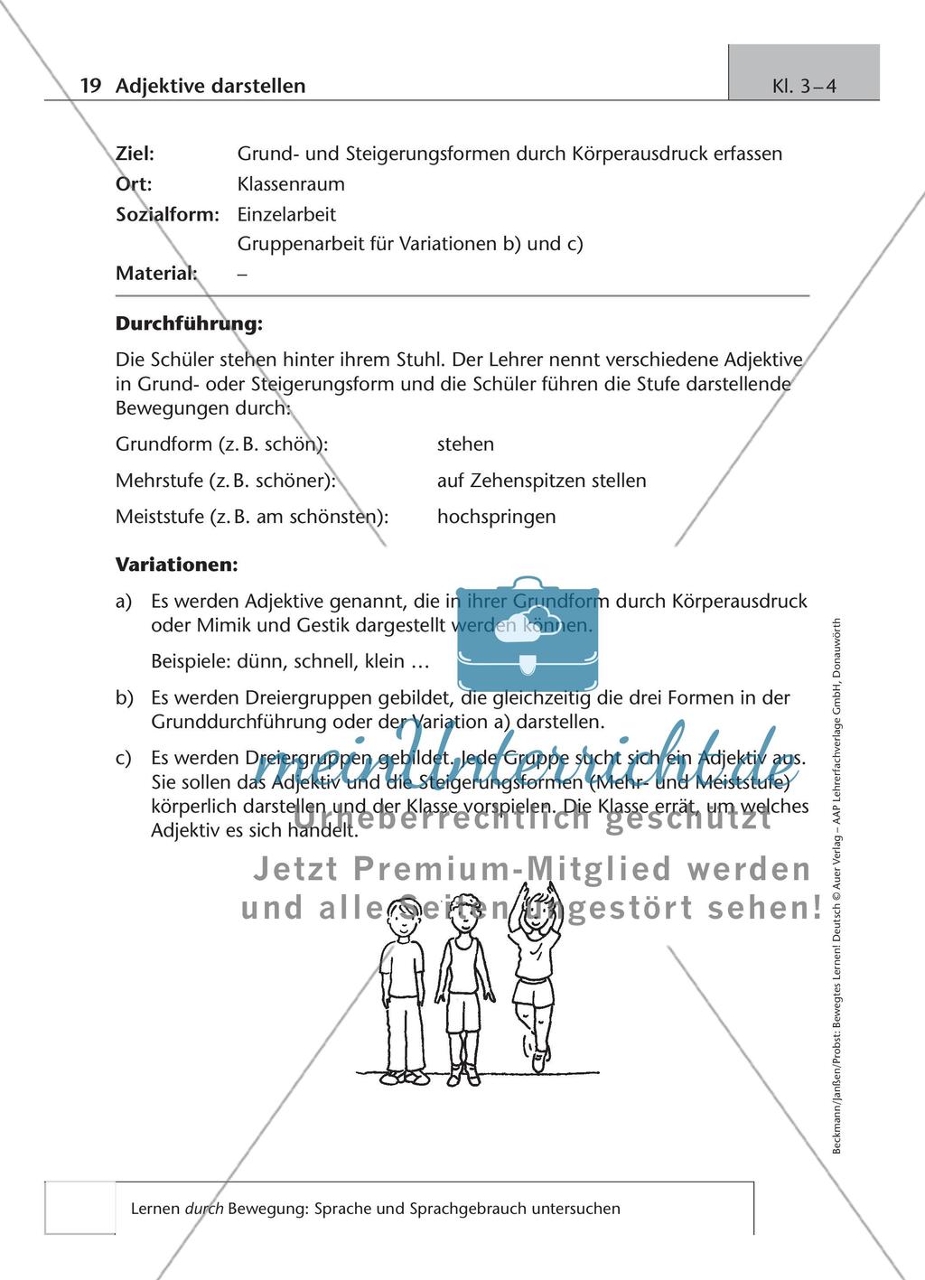 Bewegtes Lernen: Untersuchung von Sprache und Sprachgebrauch Preview 9