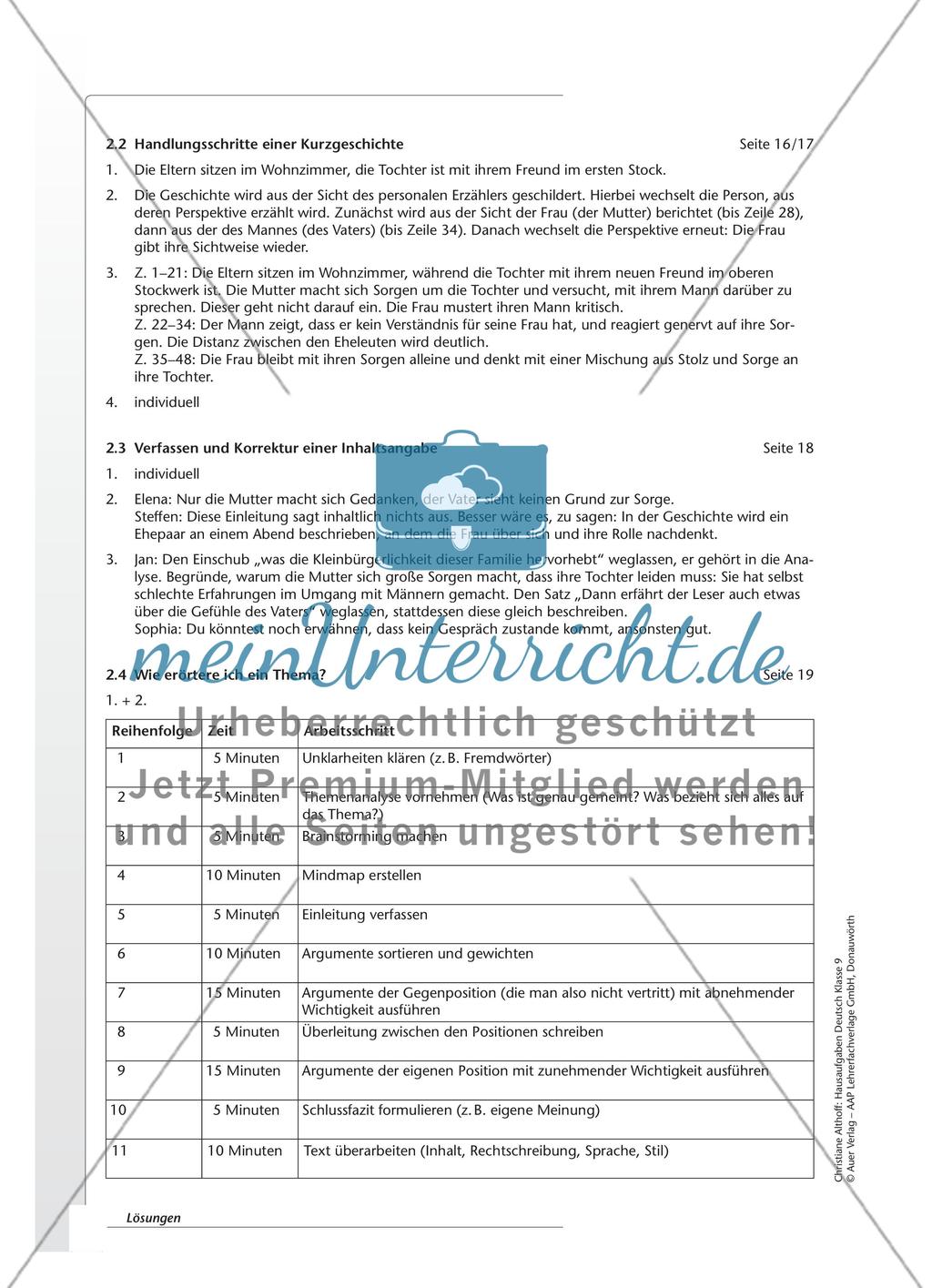 Hausaufgaben: Schreiben Preview 11