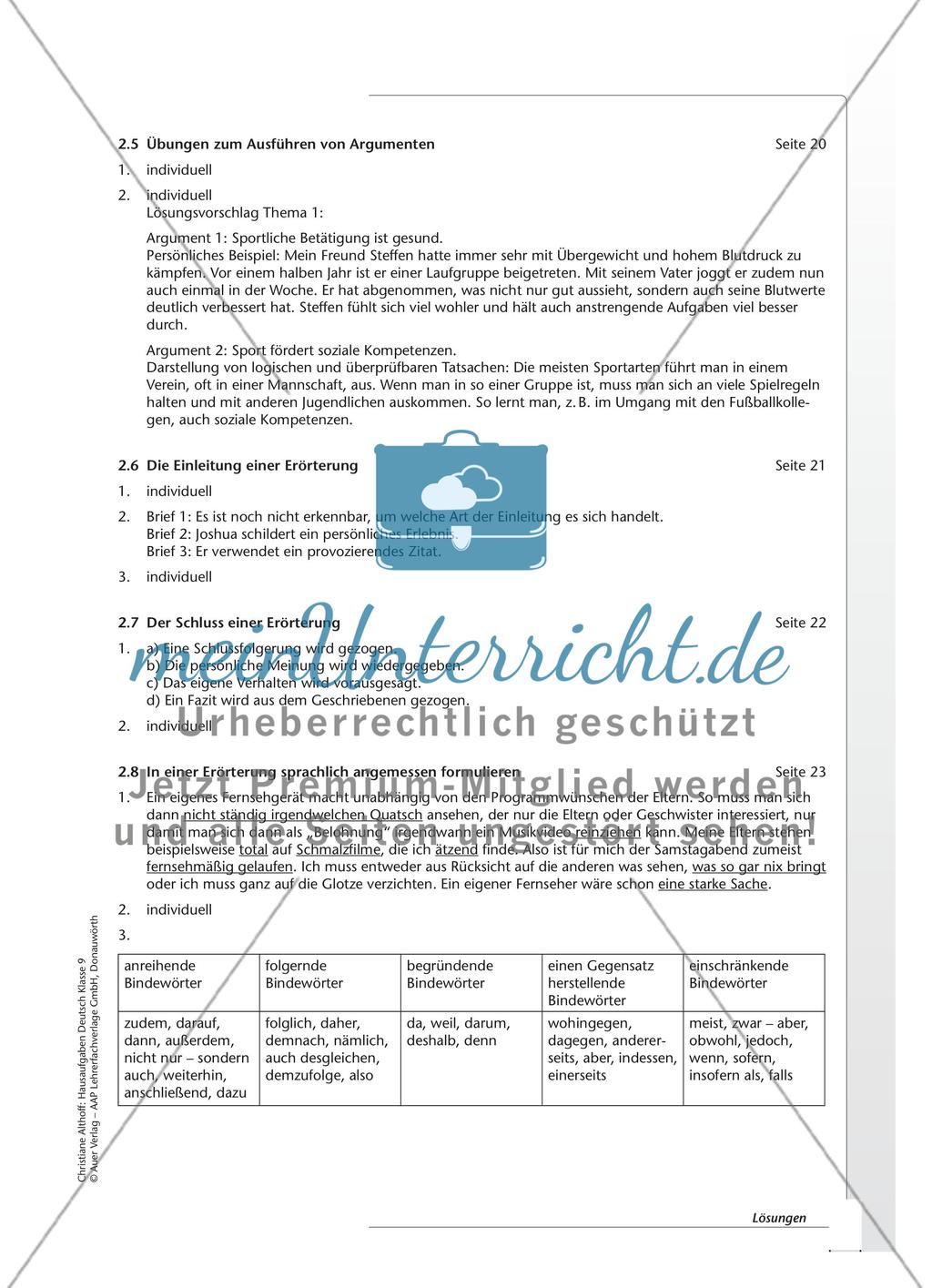 Hausaufgaben: Schreiben Preview 12