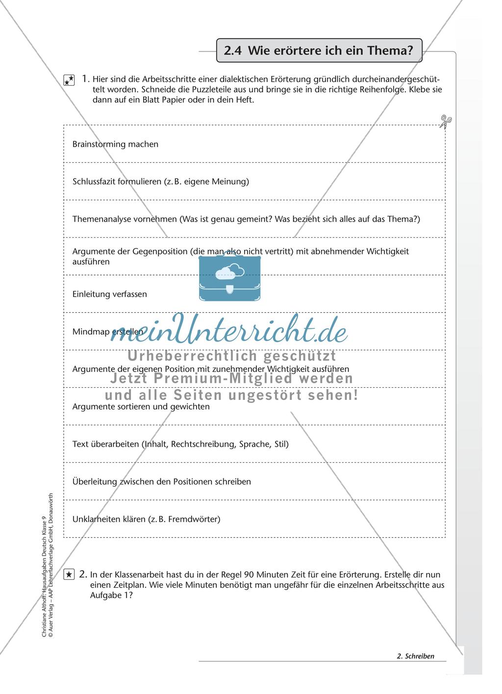 Hausaufgaben: Schreiben Preview 4