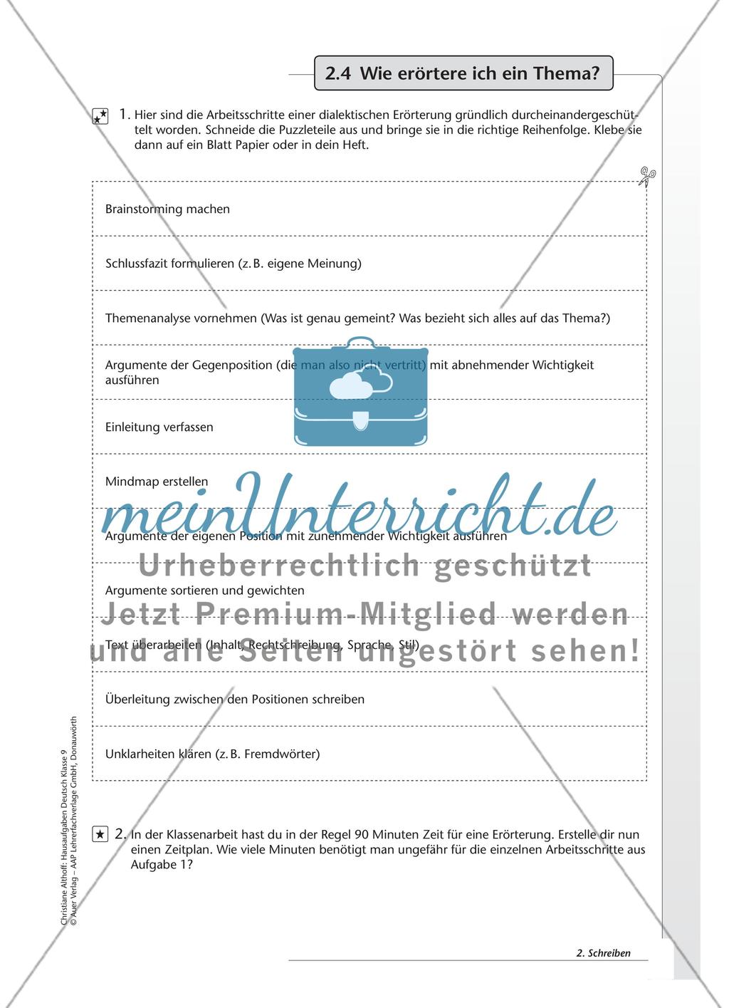 Hausaufgaben: Schreiben Preview 4