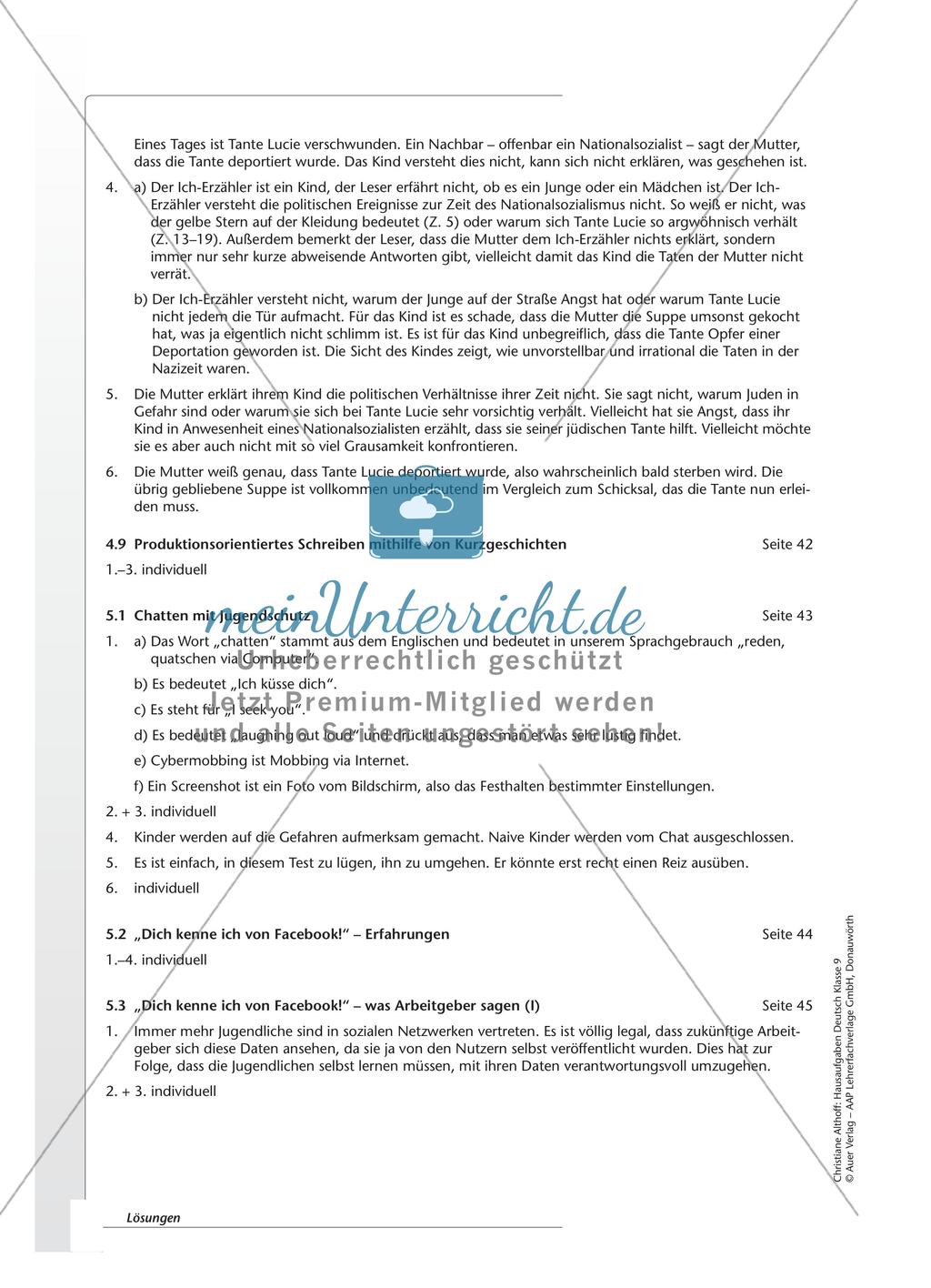 Hausaufgaben: Nutzung und Reflexion von Medien Preview 9