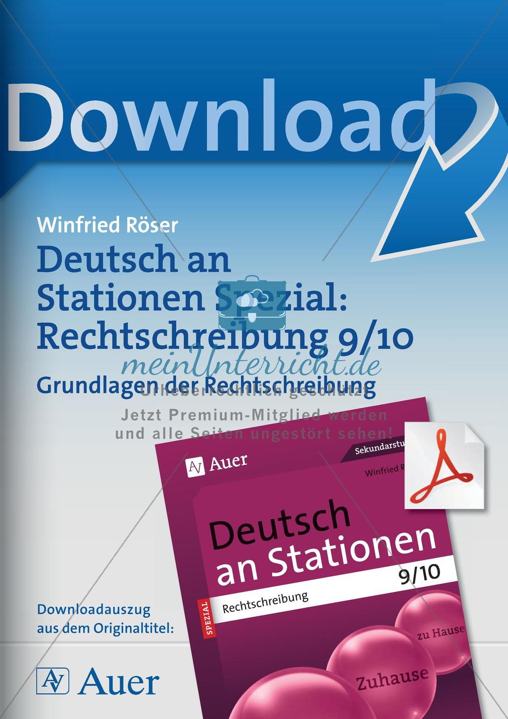 Grundlagen der Rechtschreibung Preview 1