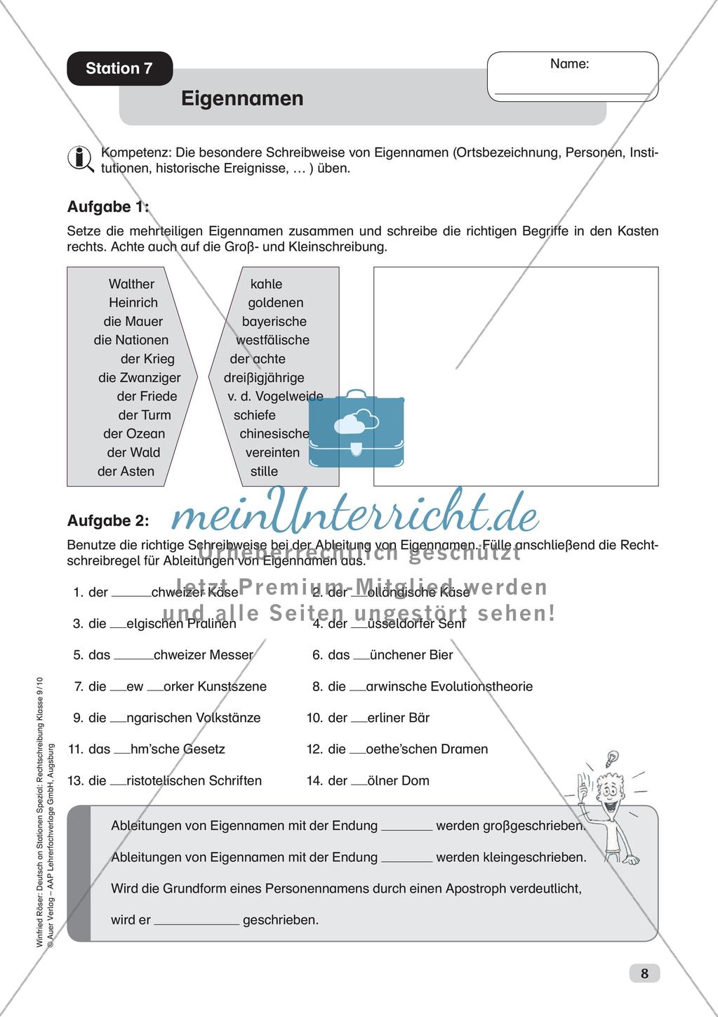 Rechtschreibung: Groß- und Kleinschreibung Preview 10