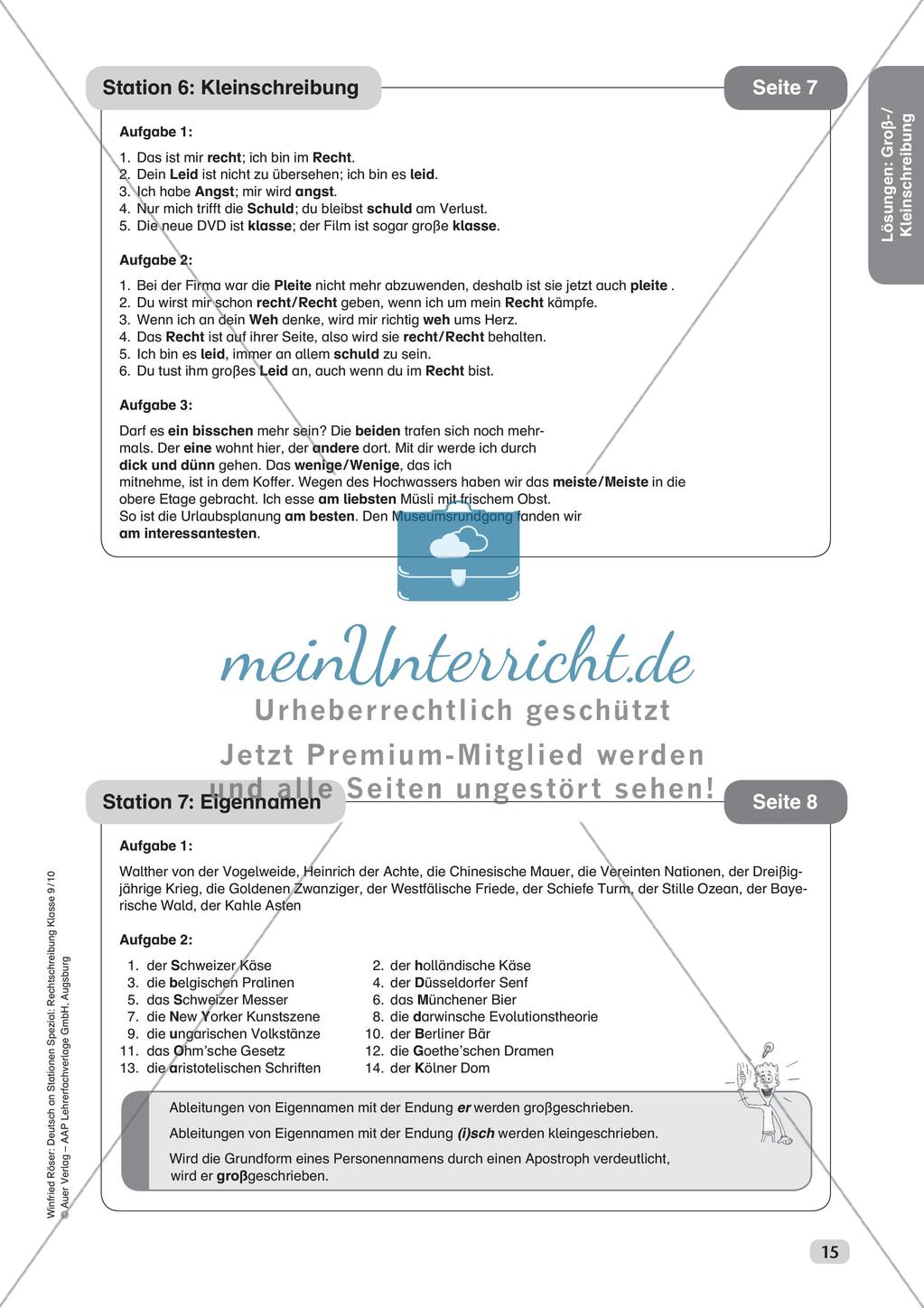 Rechtschreibung: Groß- und Kleinschreibung Preview 17