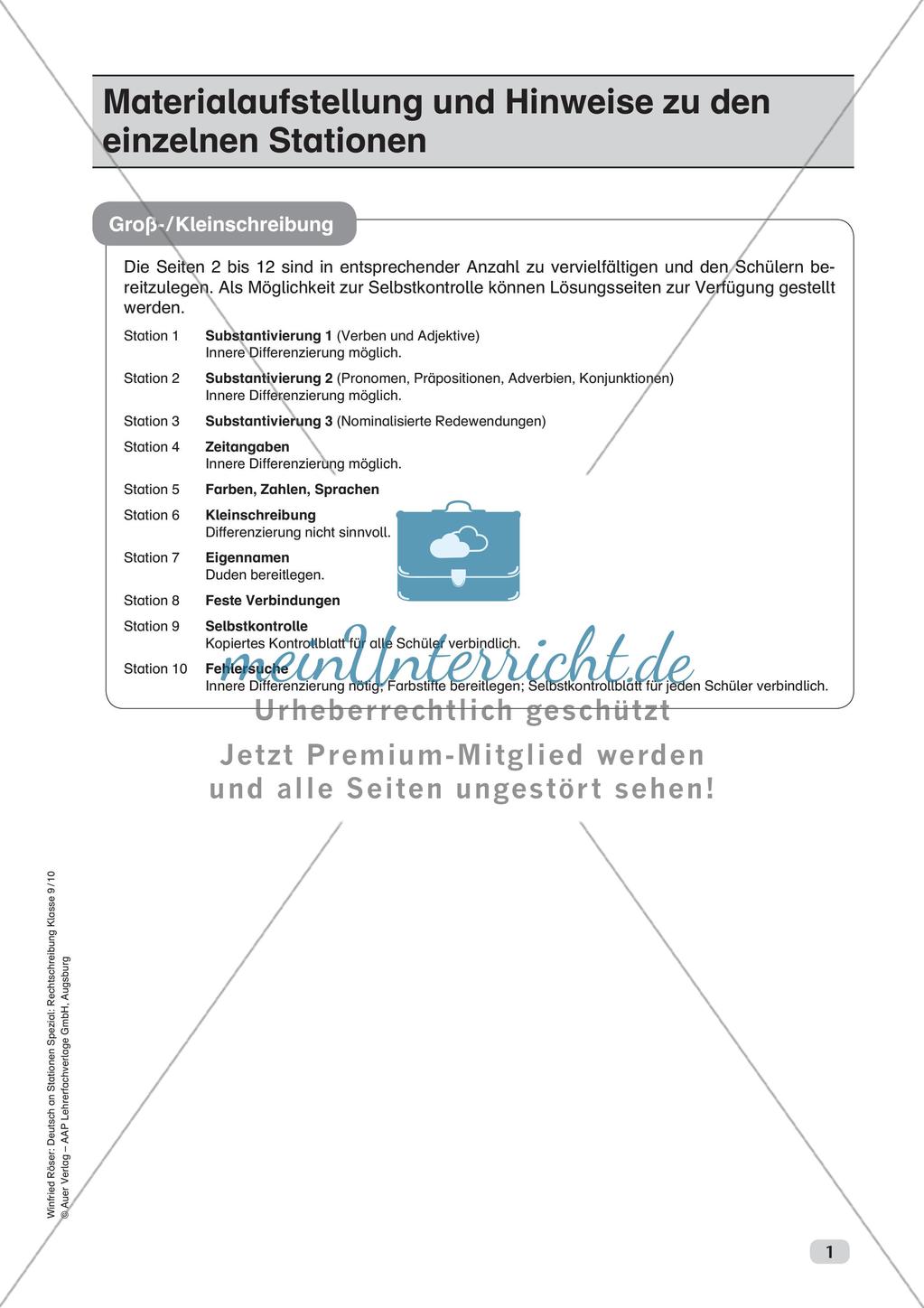 Rechtschreibung: Groß- und Kleinschreibung Preview 3