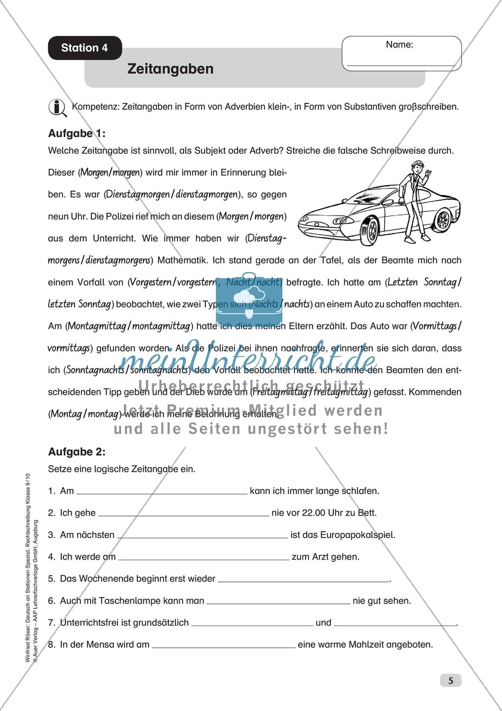 Rechtschreibung: Groß- und Kleinschreibung Preview 7