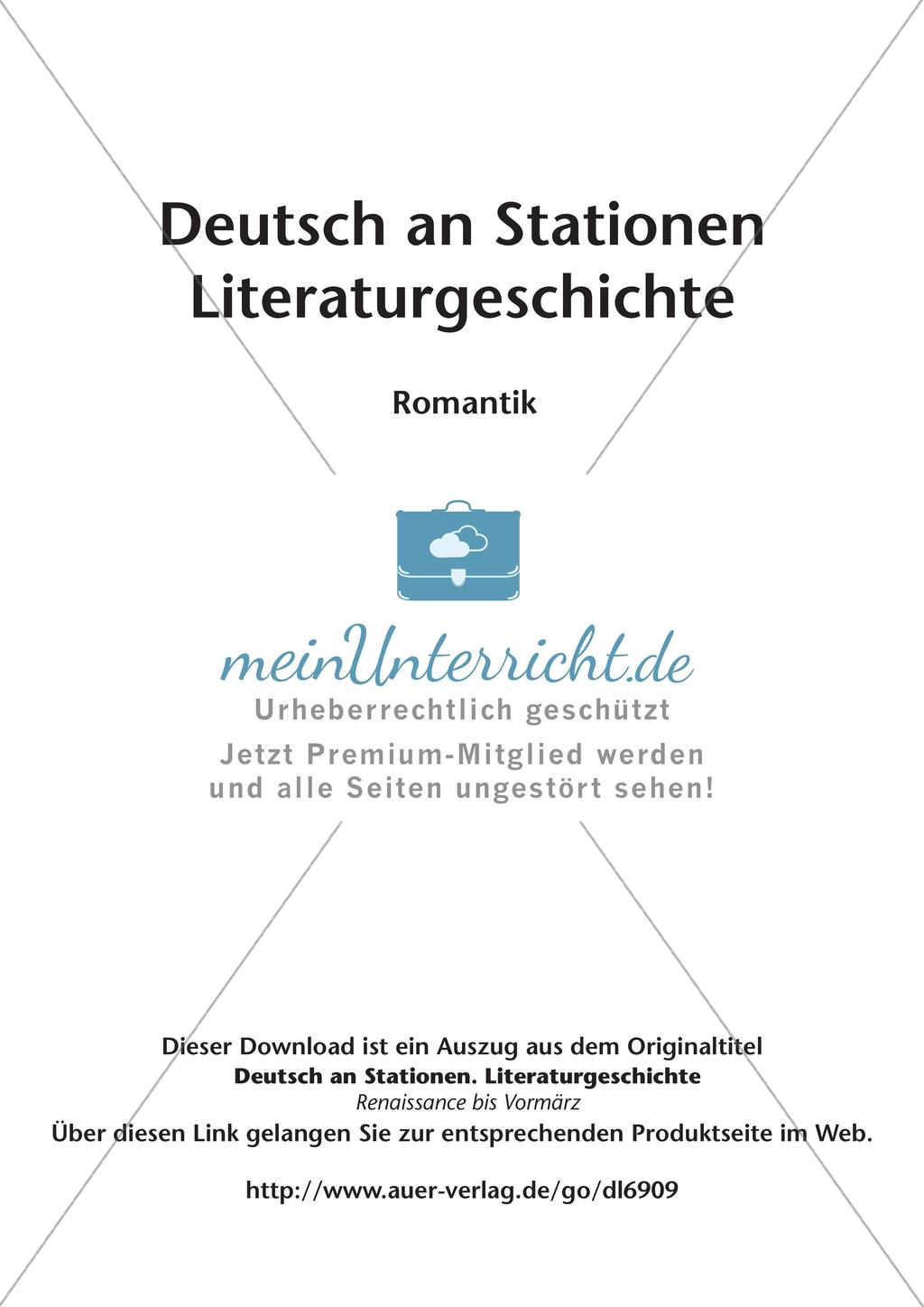 Literaturgeschichte: Romantik Preview 2