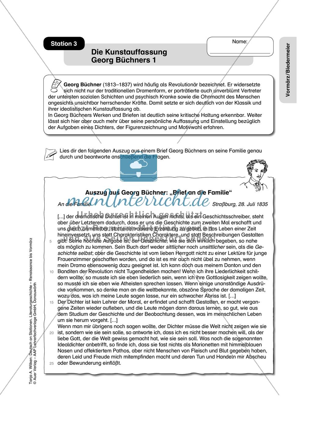 Literaturgeschichte: Vormärz / Biedermeier Preview 13