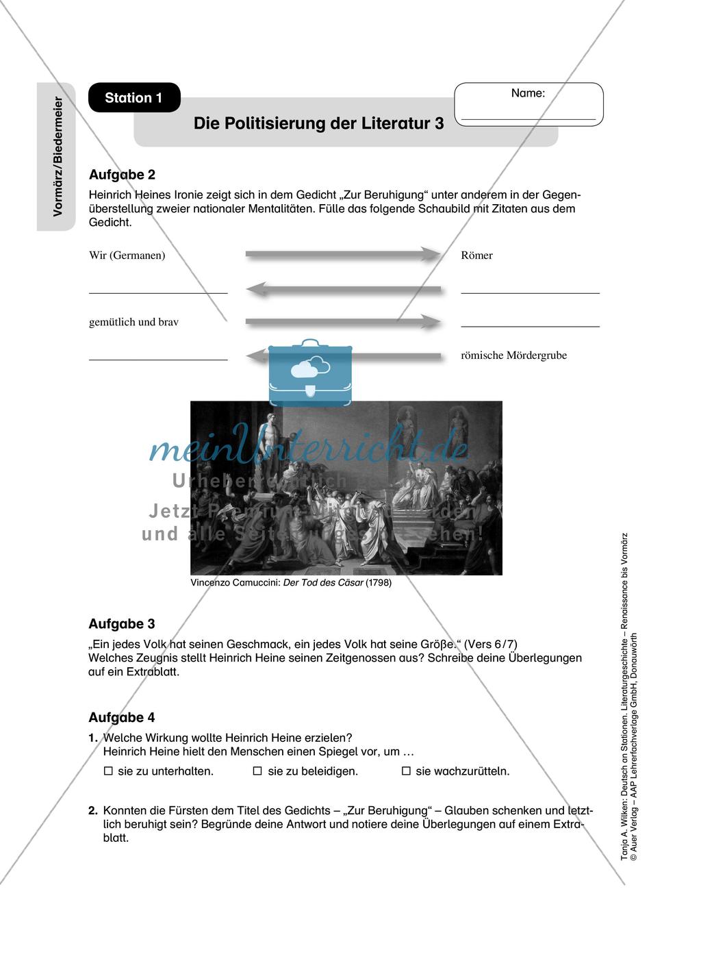 Literaturgeschichte: Vormärz / Biedermeier Preview 8