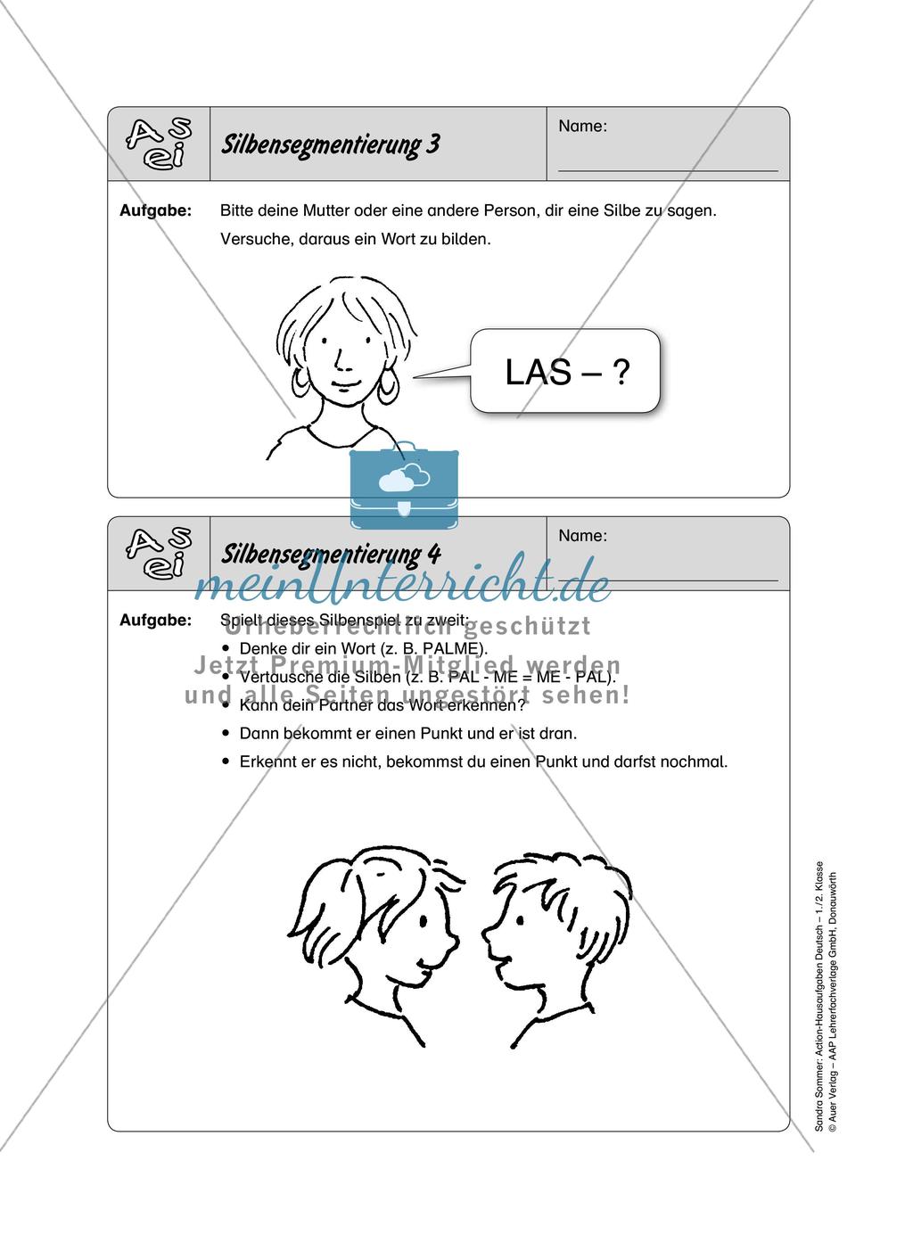 Hausaufgaben: Buchstaben und Laute Preview 9