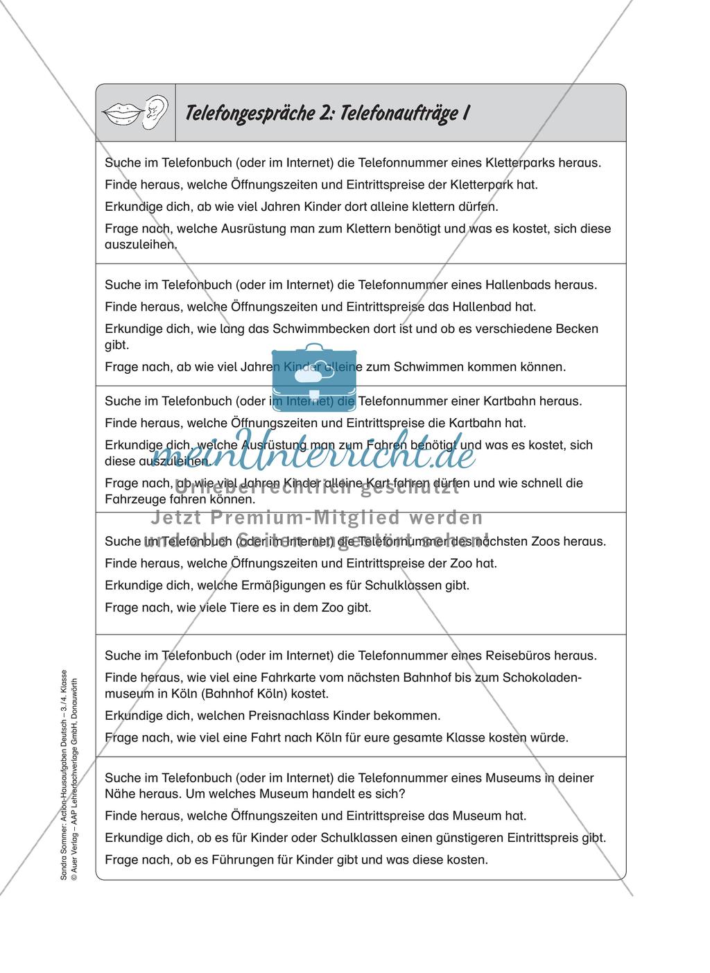 Bewegte Hausaufgaben: Sprechen und Zuhören Preview 14