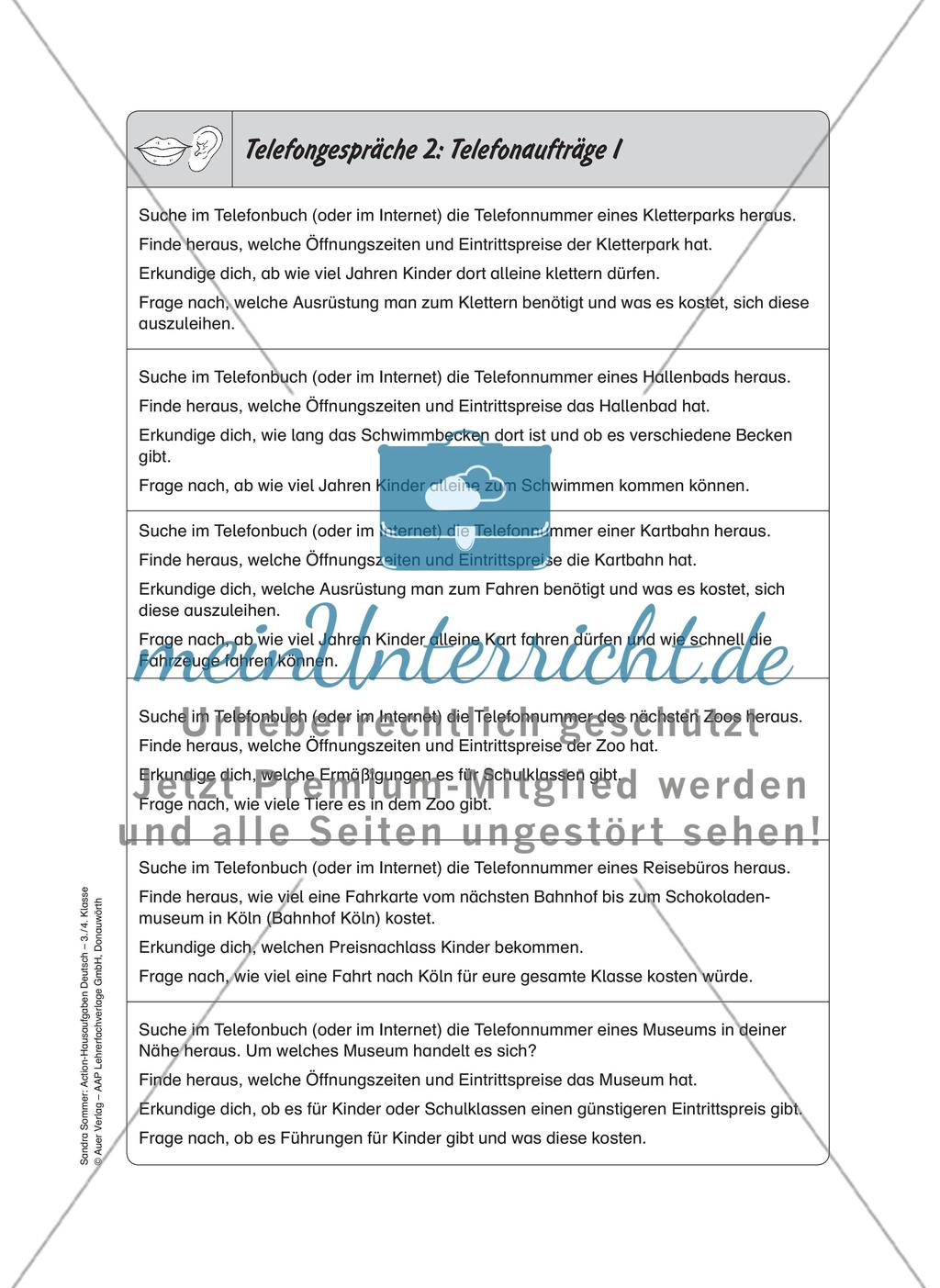 Bewegte Hausaufgaben: Sprechen und Zuhören Preview 14
