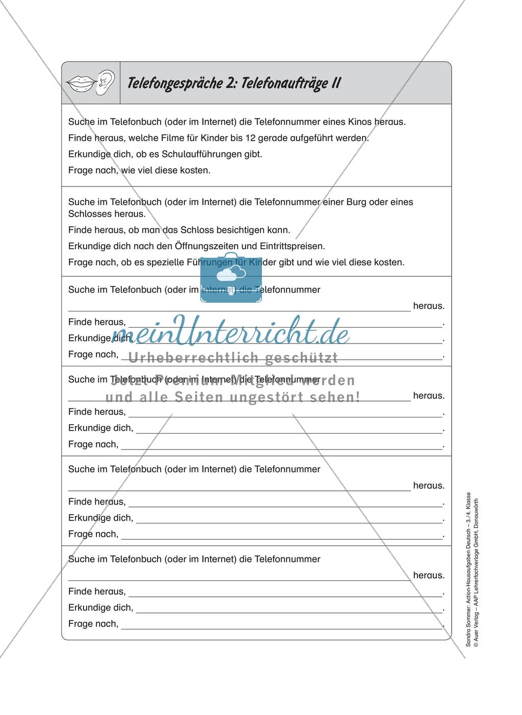 Bewegte Hausaufgaben: Sprechen und Zuhören Preview 15
