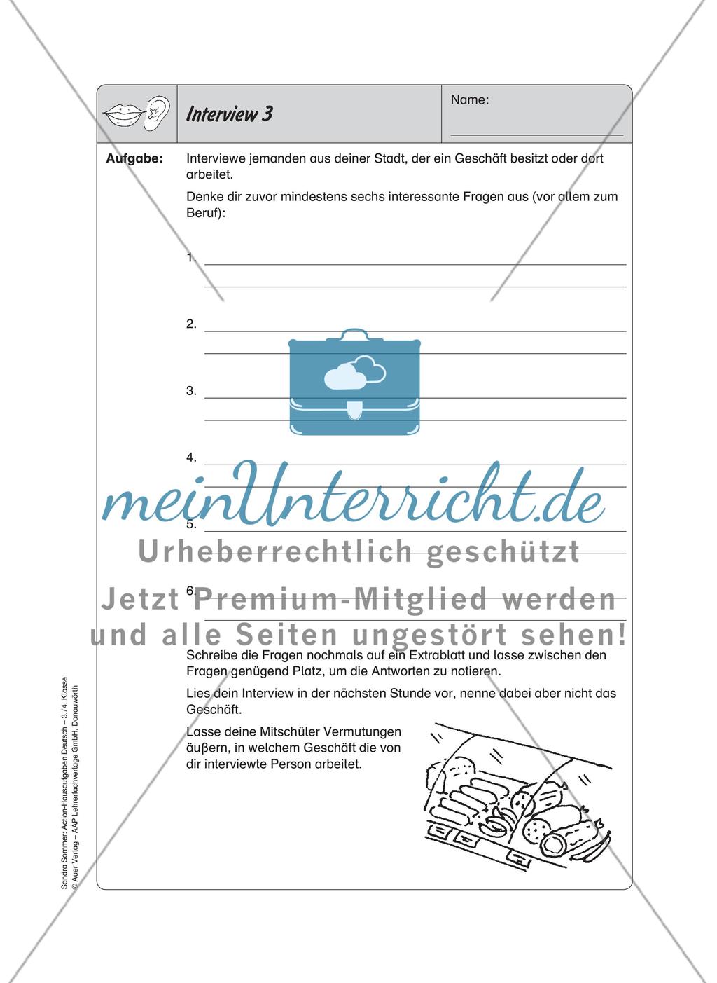 Bewegte Hausaufgaben: Sprechen und Zuhören Preview 6