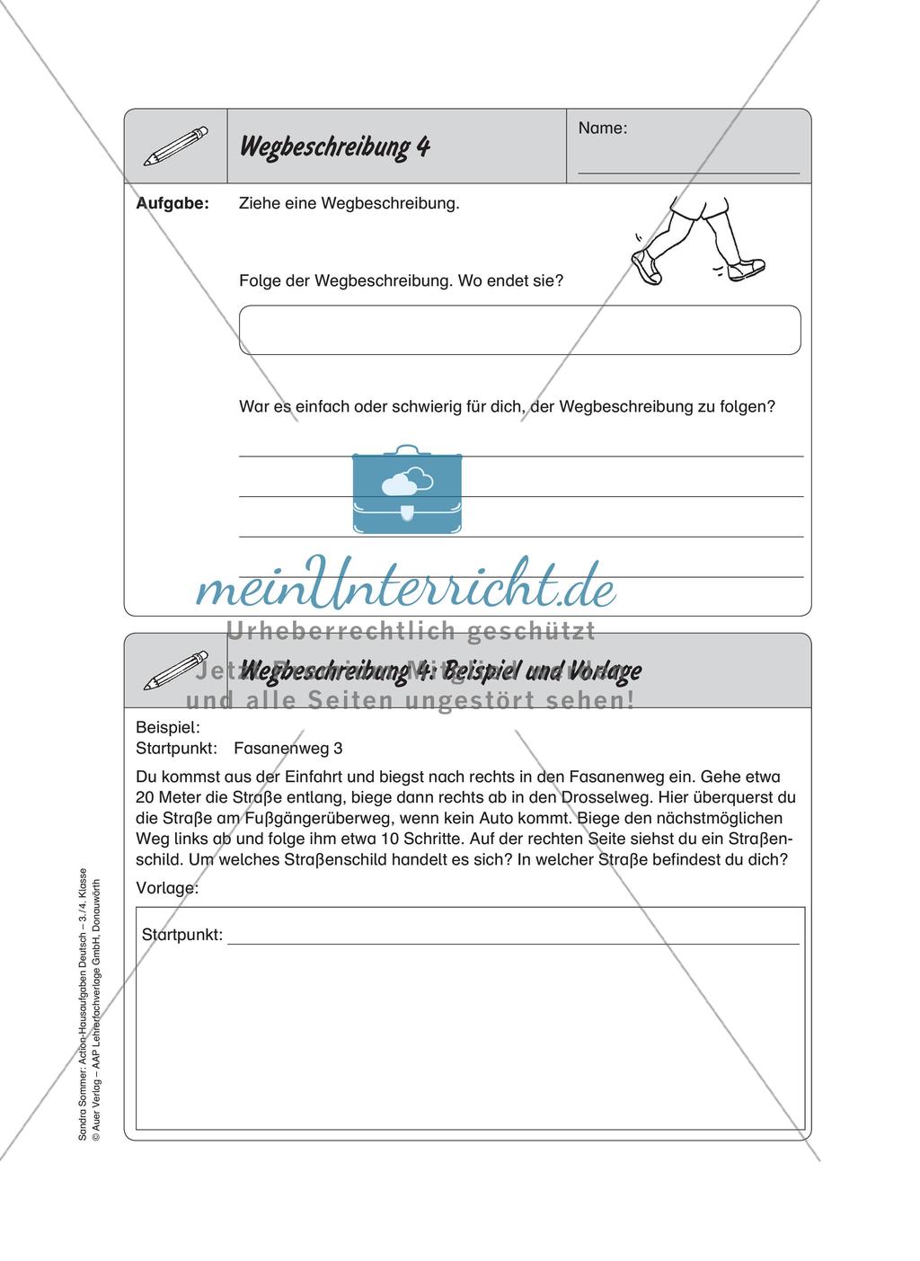 Bewegte Hausaufgaben: Schreiben Preview 6