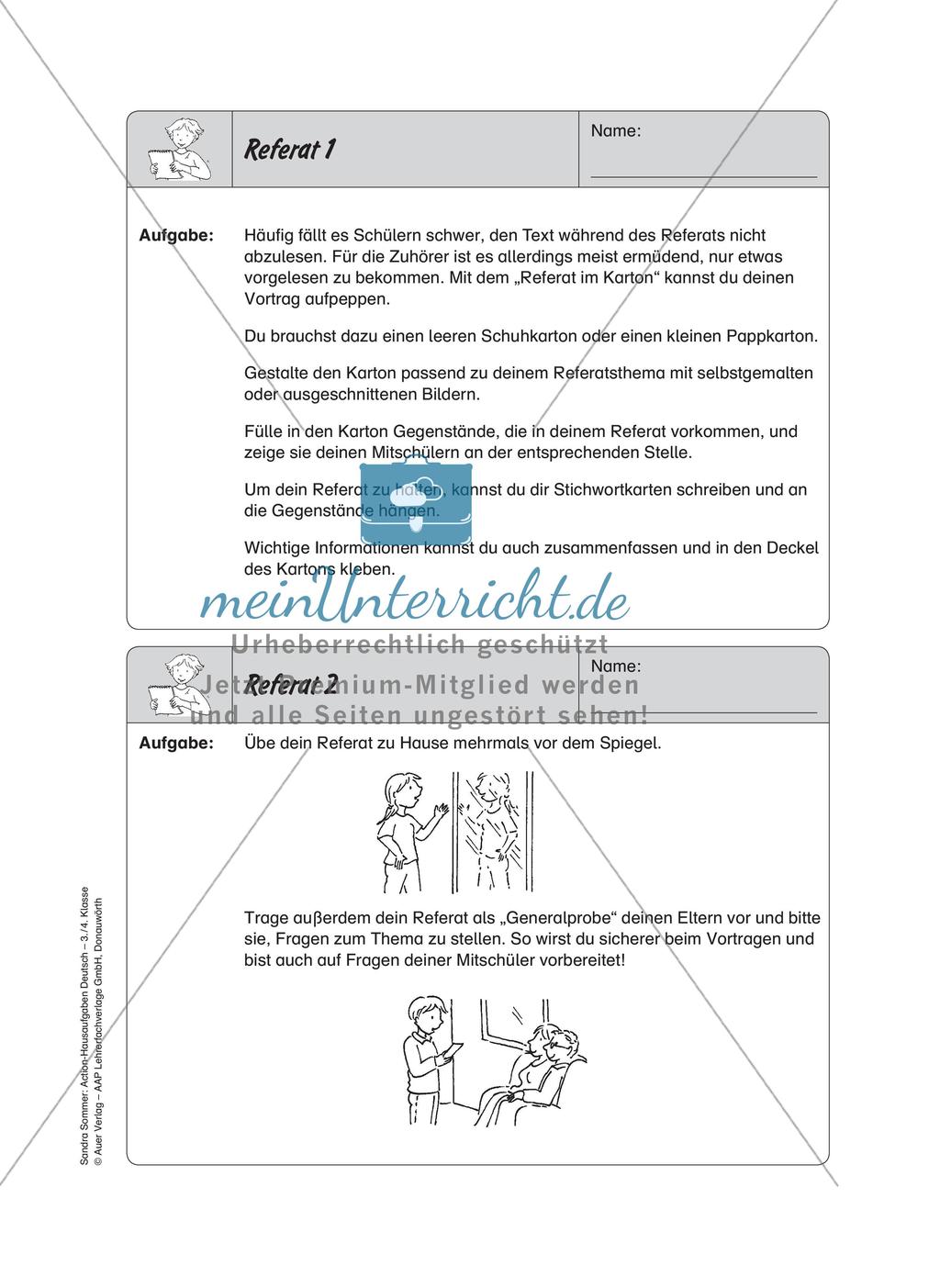 Bewegte Hausaufgaben: Präsentieren Preview 7