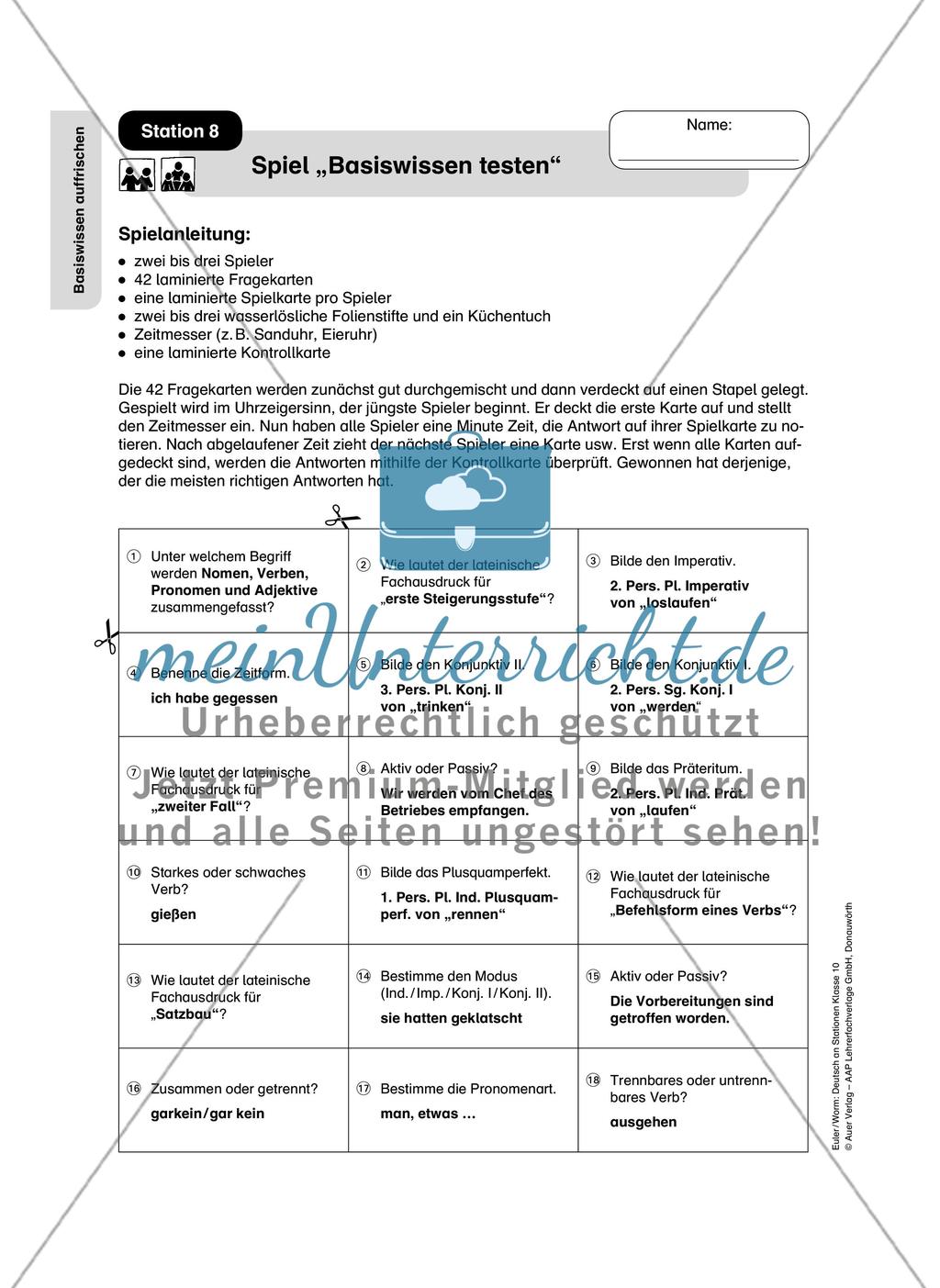 Basiswissen: Grammatik Preview 11