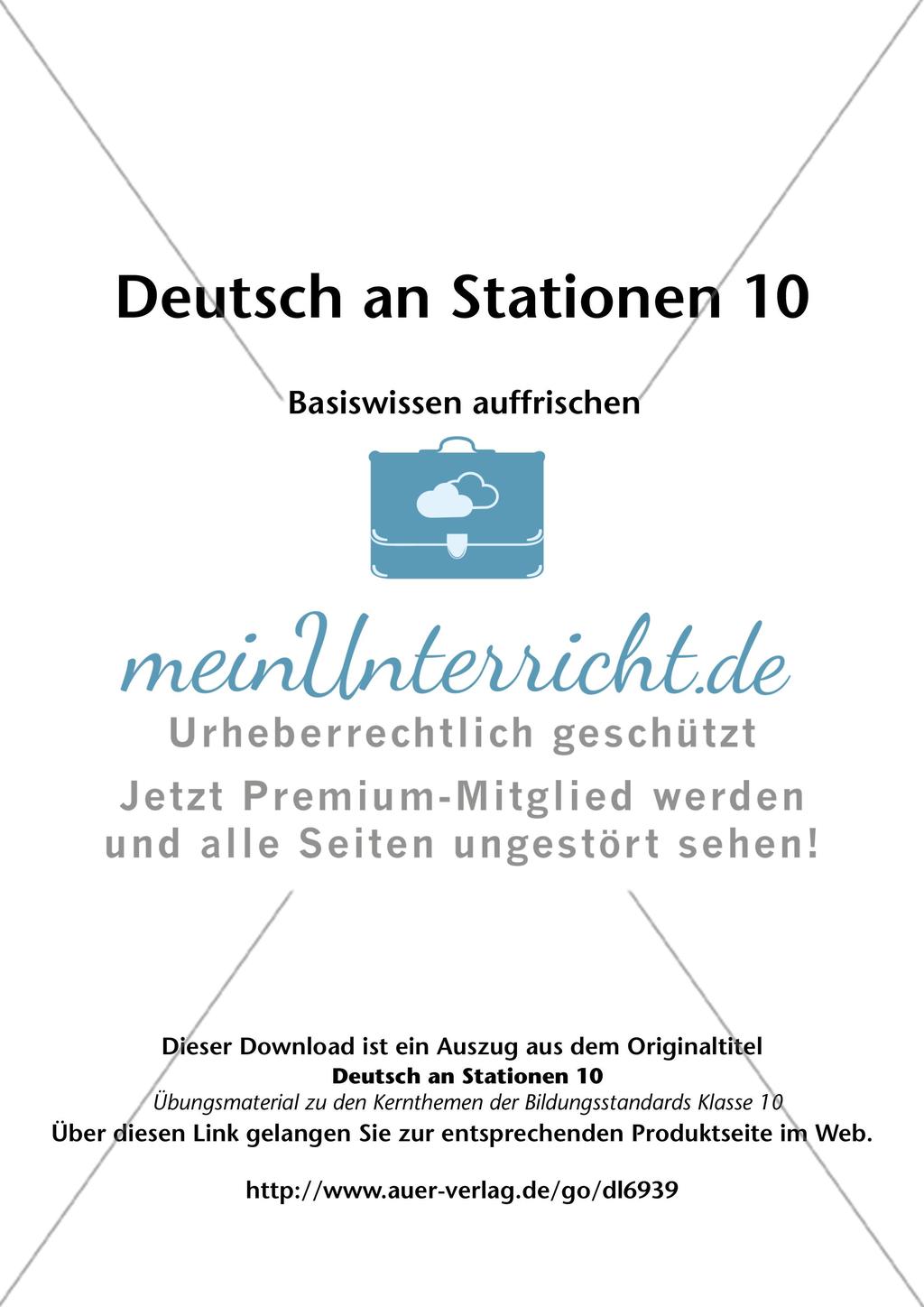 Basiswissen: Grammatik Preview 2