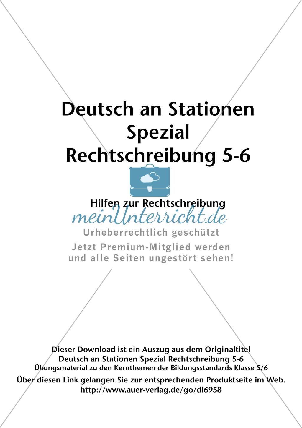 Rechtschreibhilfen Preview 2