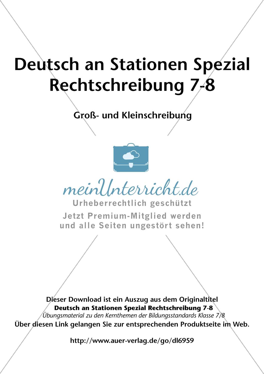 Groß- und Kleinschreibung Preview 2