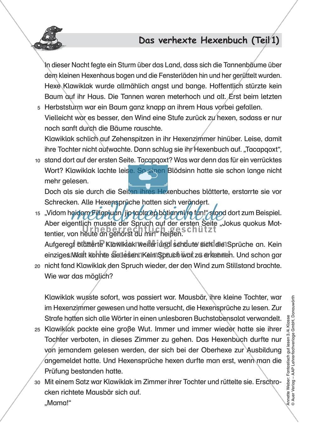 Leseförderung: Das verhexte Hexenbuch Preview 3