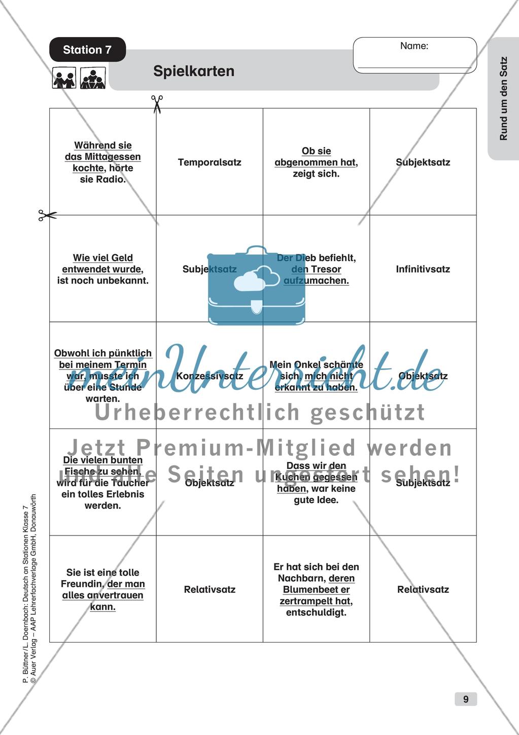 Zusammengesetzte Sätze und Satzarten Preview 11