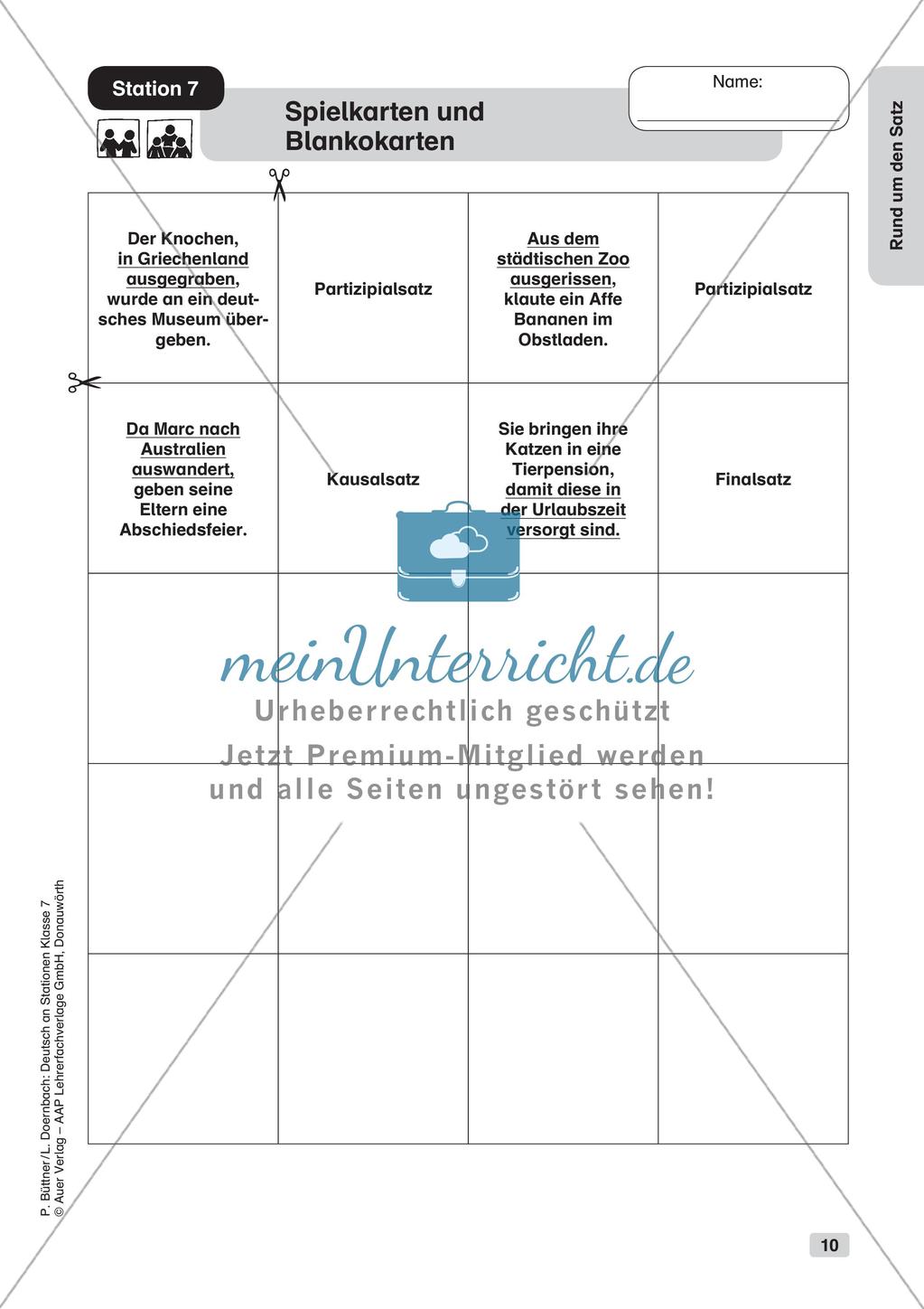 Zusammengesetzte Sätze und Satzarten Preview 12