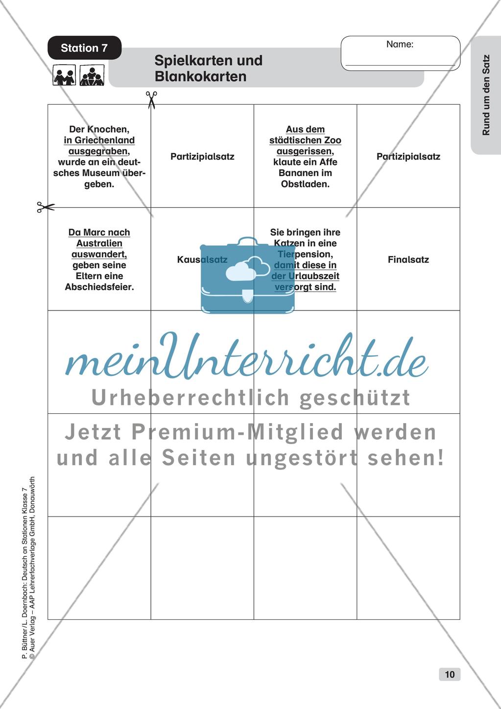 Zusammengesetzte Sätze und Satzarten Preview 12