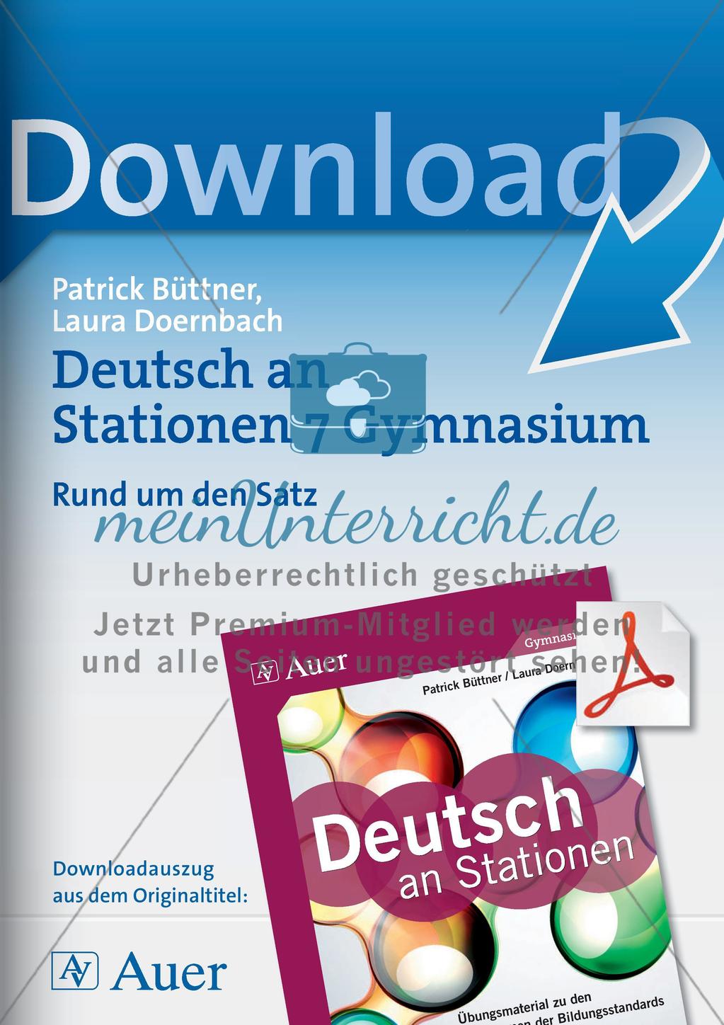 Zusammengesetzte Sätze und Satzarten Preview 1